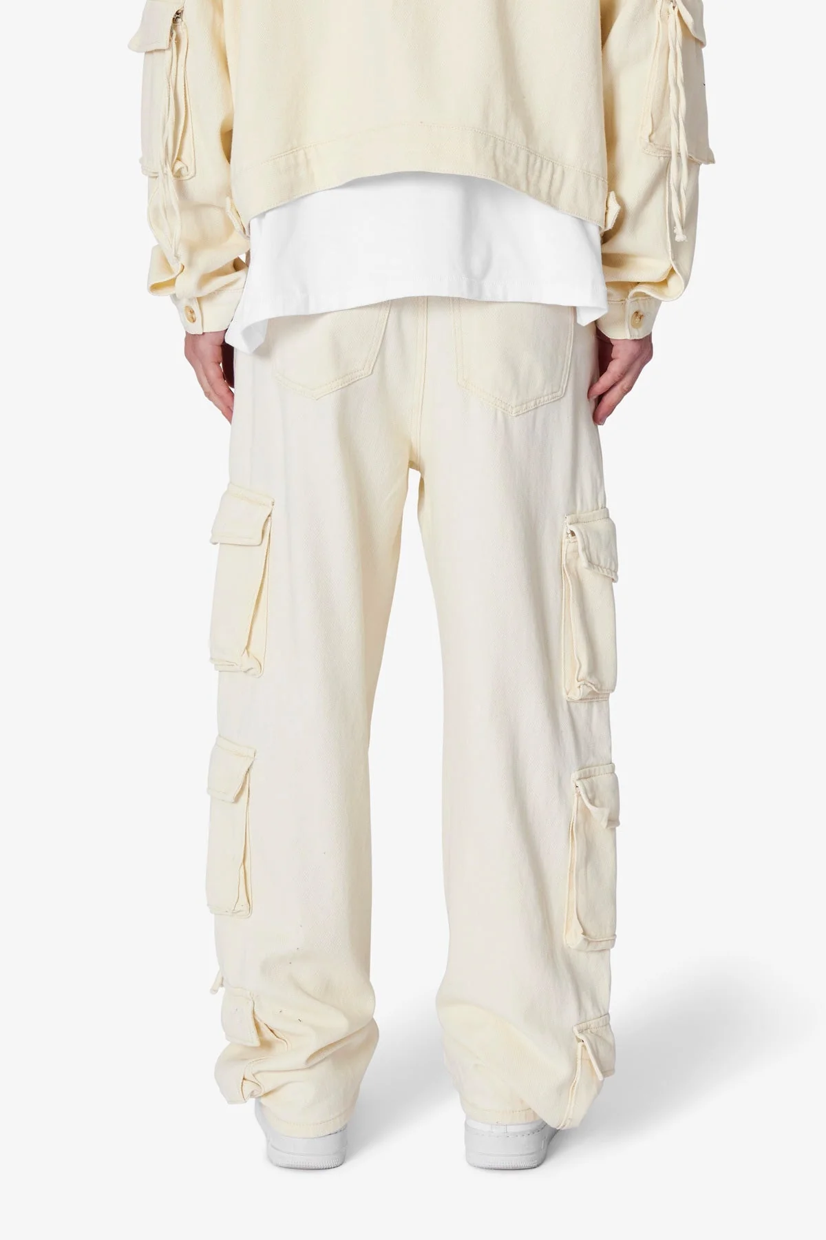 Brushed Twill Cargo Pants | Khaki - Image 5
