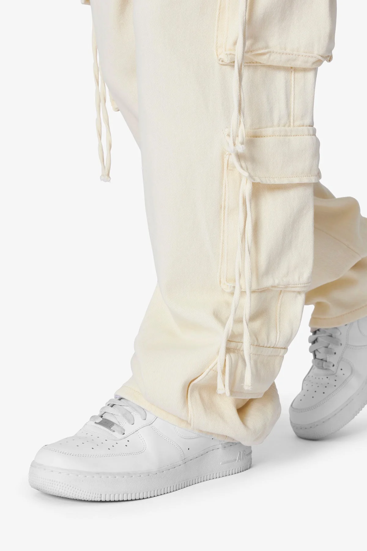 Brushed Twill Cargo Pants | Khaki - Image 7