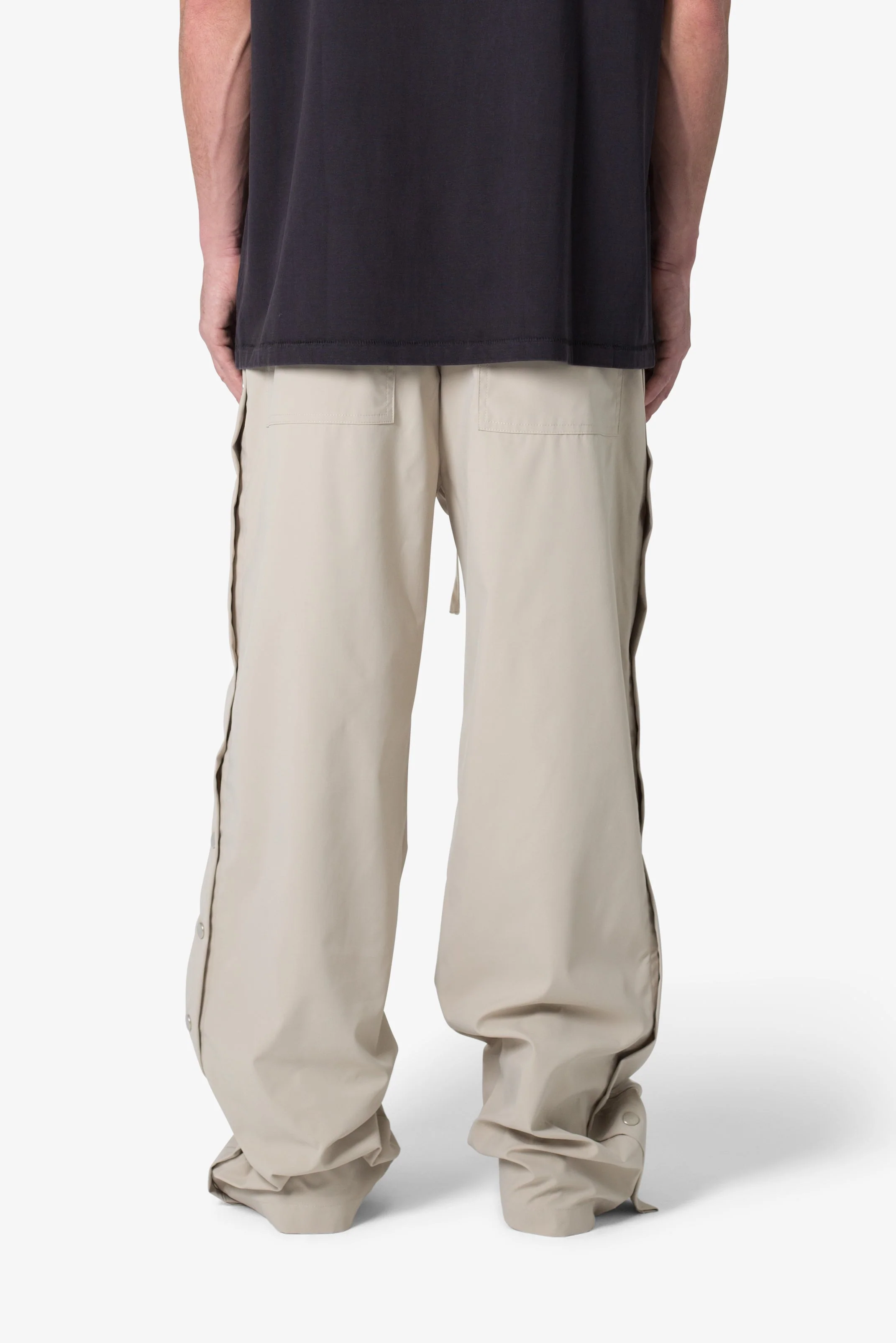 Side Snap Nylon Pants | Tan - Image 6