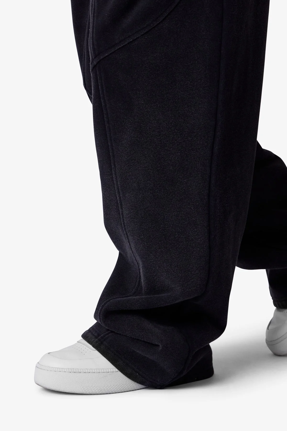 Cross Seamed Sweatpants | Washed Black - Image 7