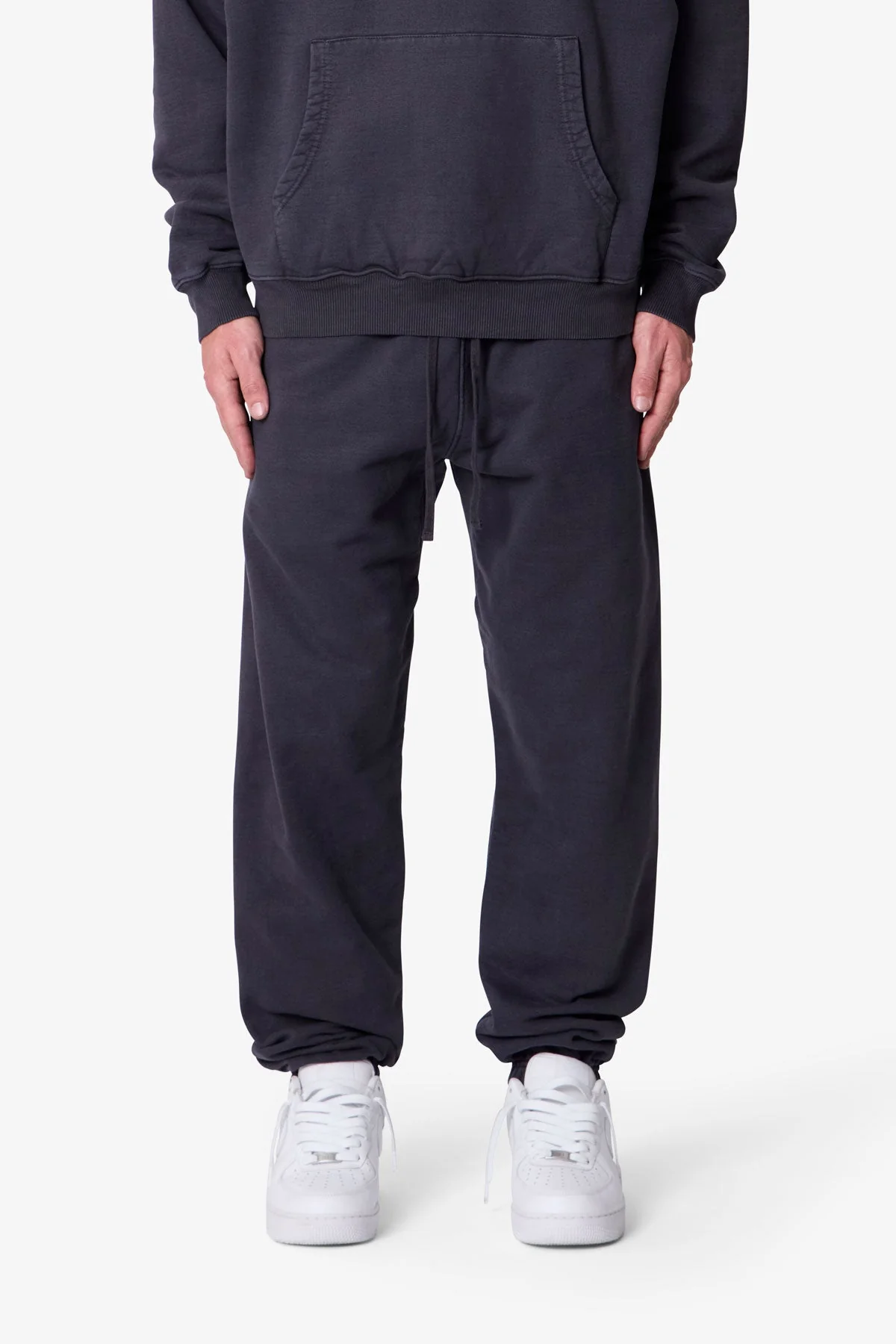 Heavy Basic Sweatpants | Washed Black