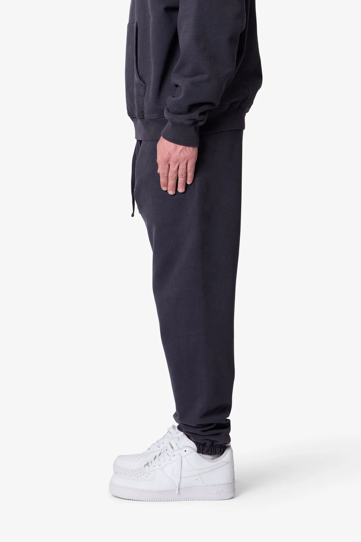 Heavy Basic Sweatpants | Washed Black - Image 4