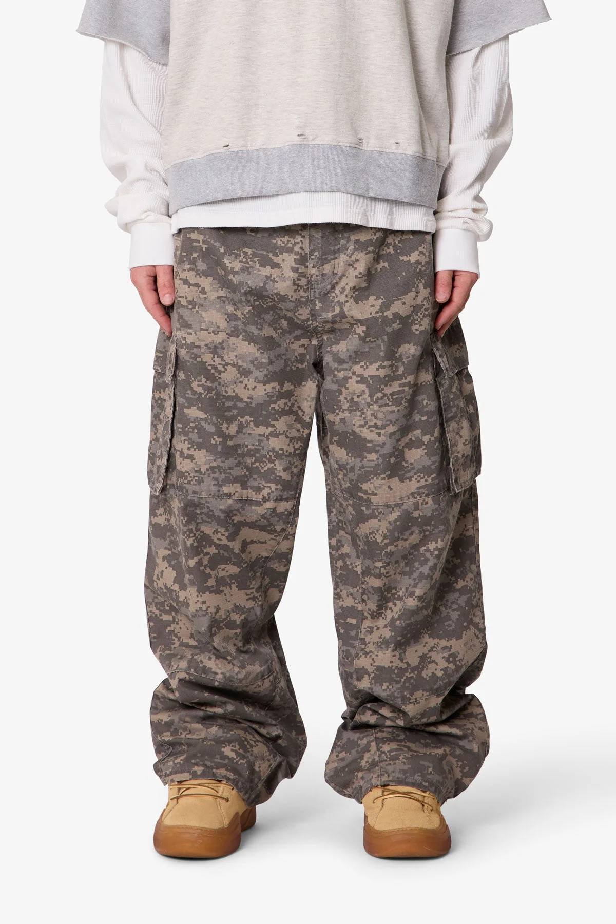 Ultra Baggy Mega Cargo Pants | Digi Camo