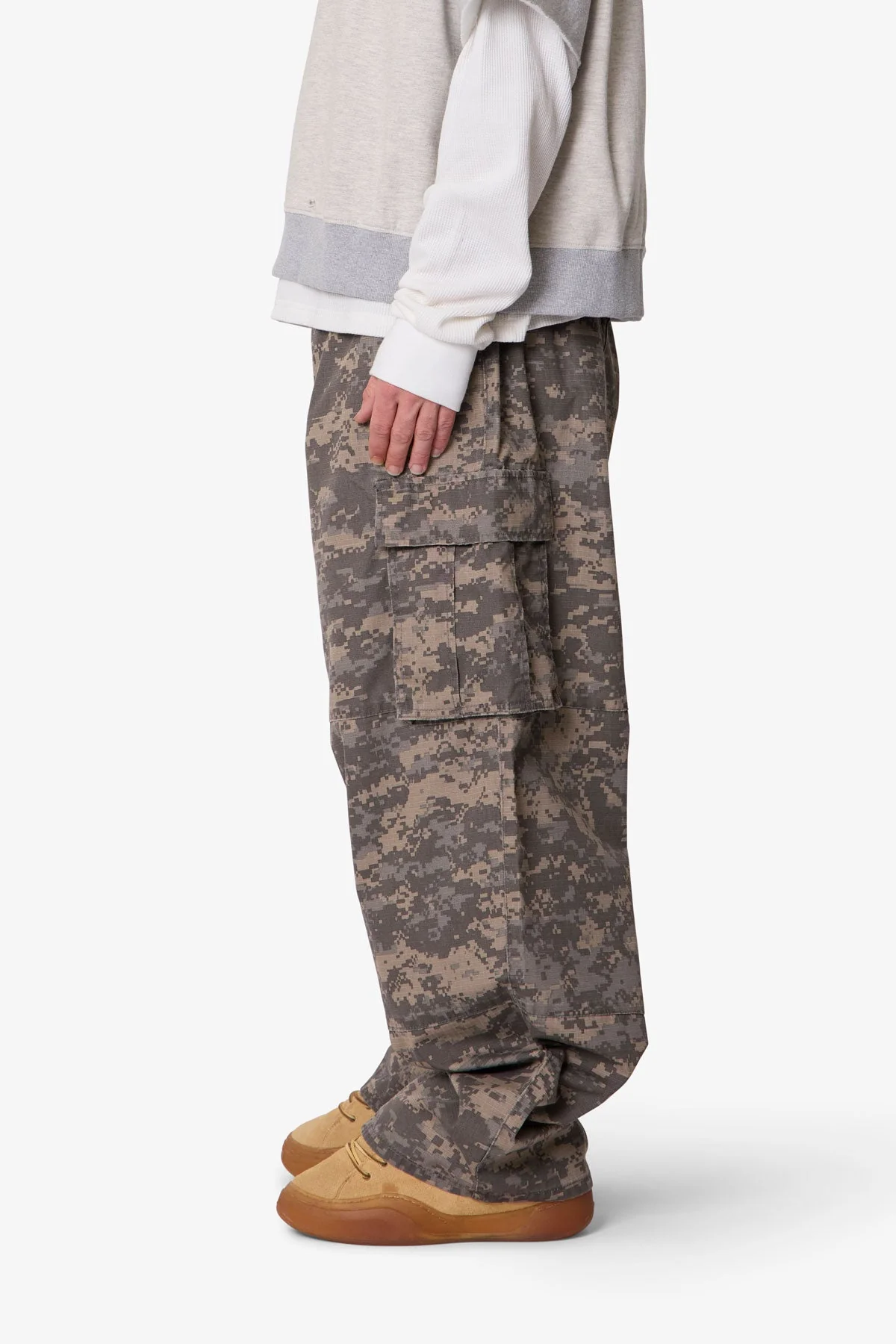 Ultra Baggy Mega Cargo Pants | Digi Camo - Image 4