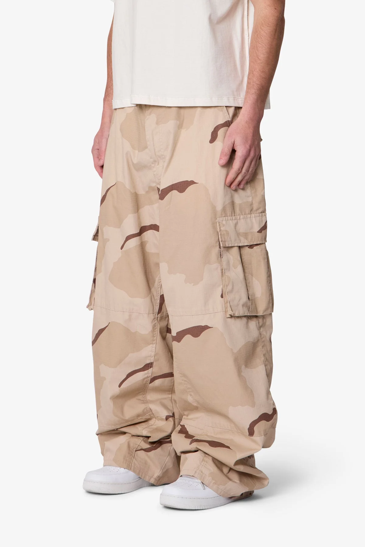 Ultra Baggy Military Cargo Pants | Desert Camo - Image 3