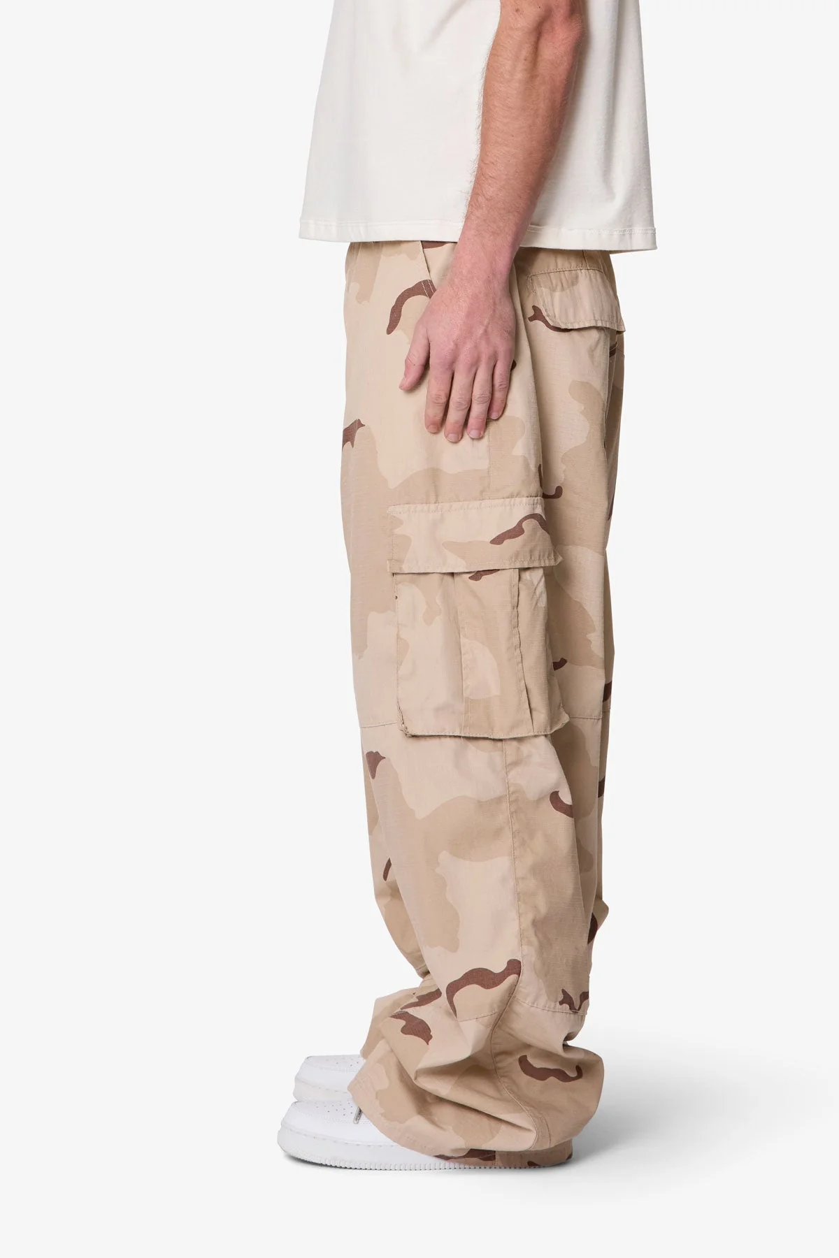 Ultra Baggy Military Cargo Pants | Desert Camo - Image 4