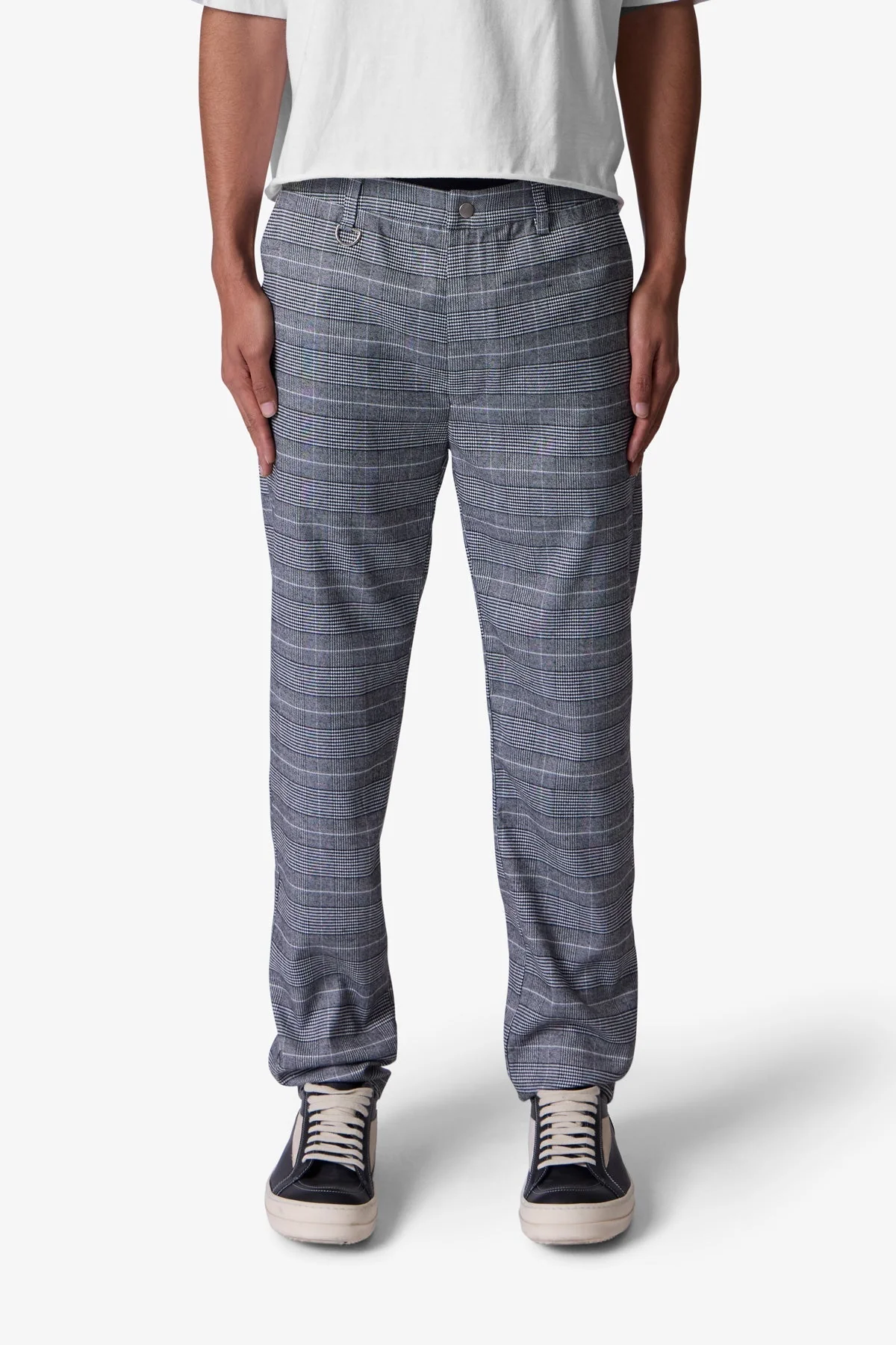 Punk Zip Trouser Pants | Black/Grey - Image 2
