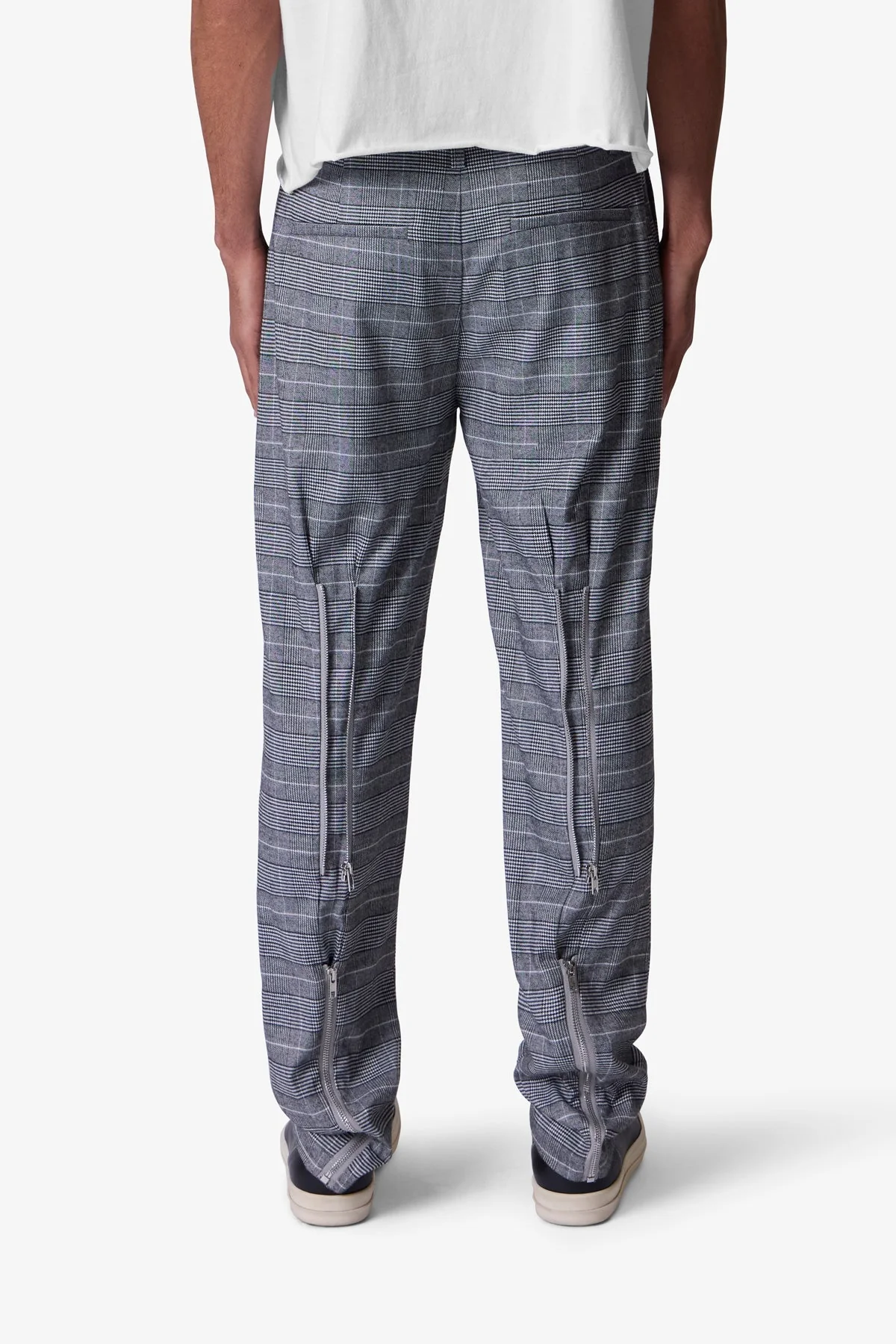 Punk Zip Trouser Pants | Black/Grey - Image 5