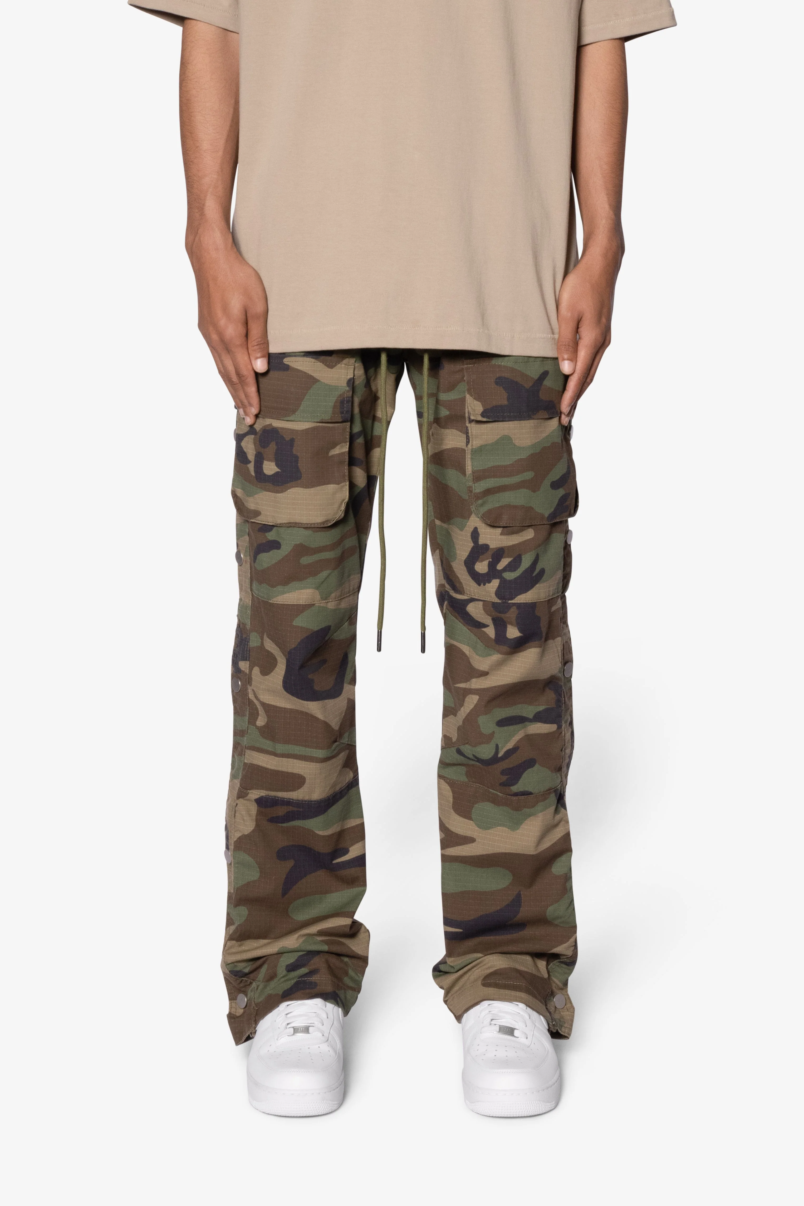 Snap Front Cargo Pants | Camo - Image 2