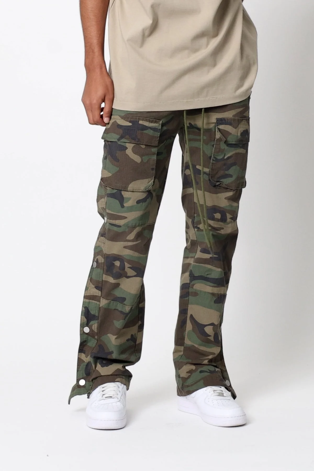 Snap Front Cargo Pants | Camo - Image 3