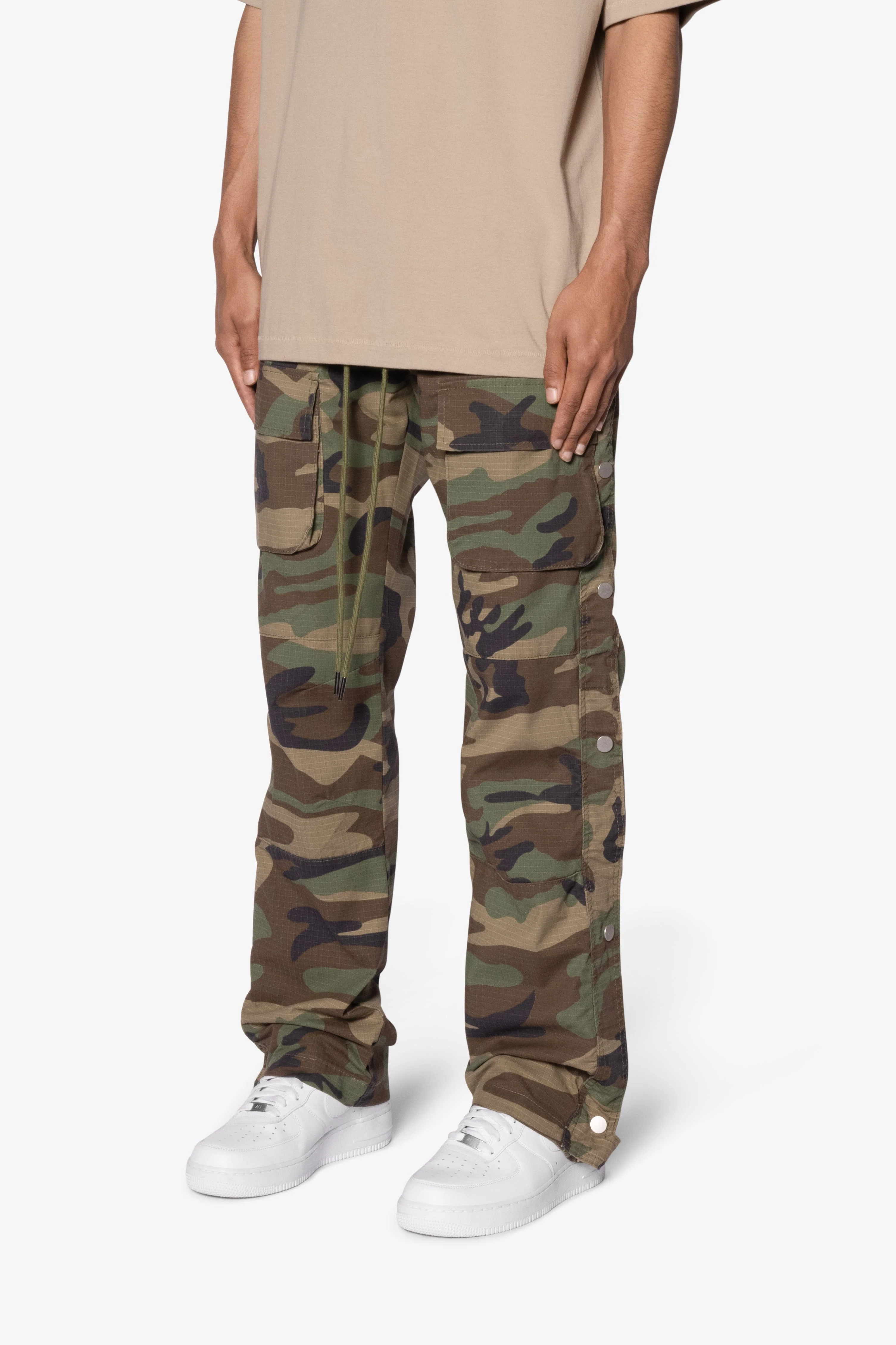 Snap Front Cargo Pants | Camo - Image 4