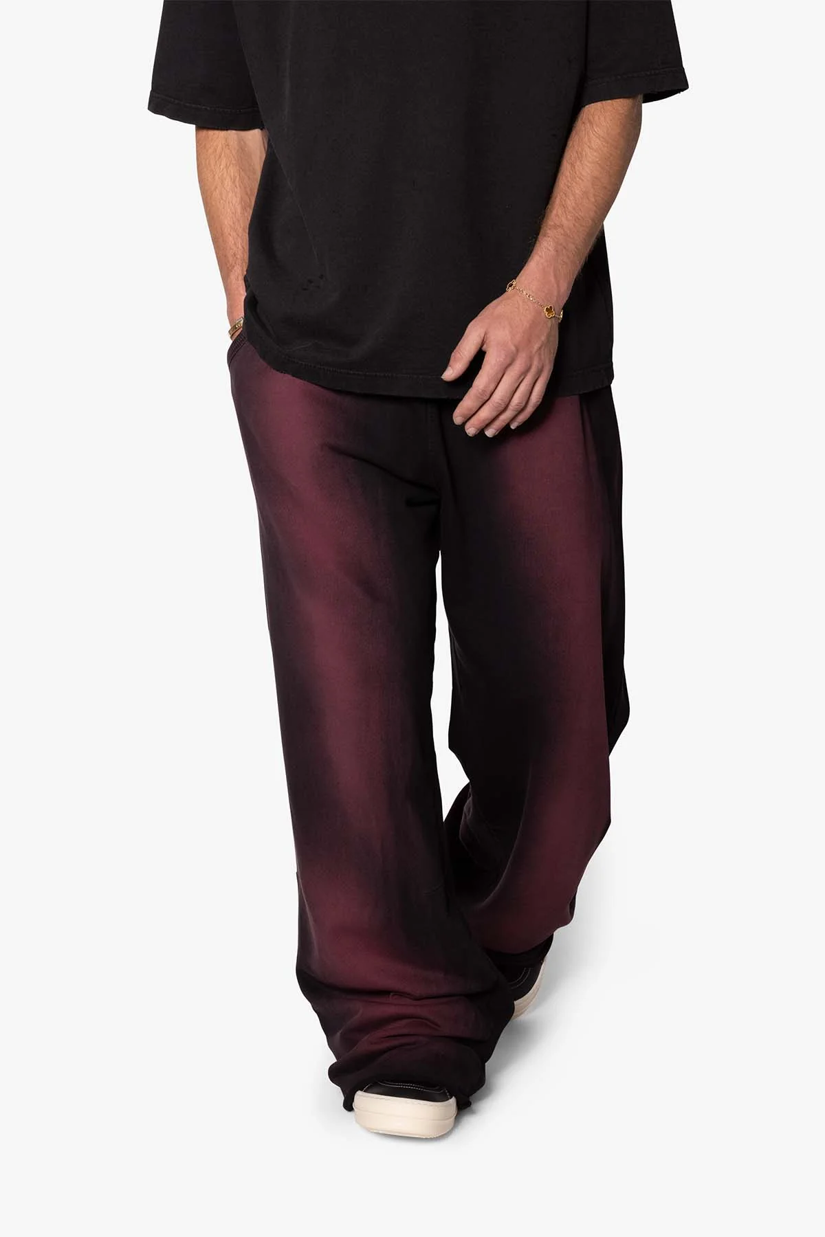 Sprayed Ultra Baggy Sweatpants | Plum - Image 6