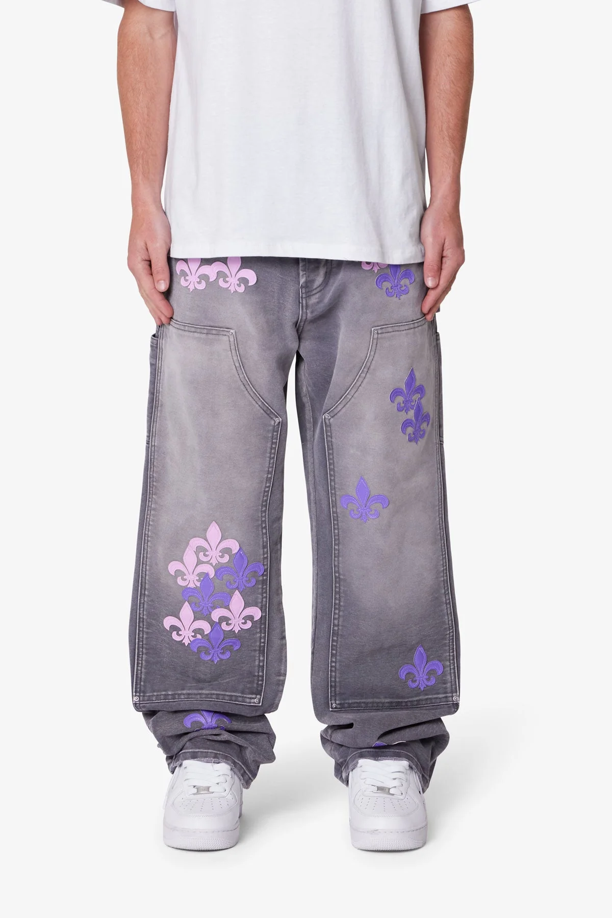 Ultra Baggy Fleur Double Knee Pants | Grey
