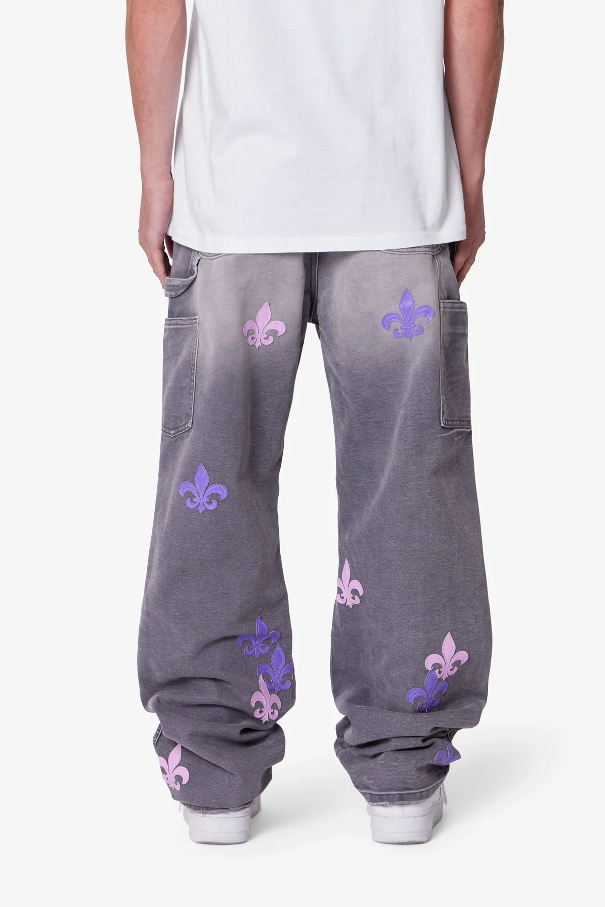 Ultra Baggy Fleur Double Knee Pants | Grey - Image 5