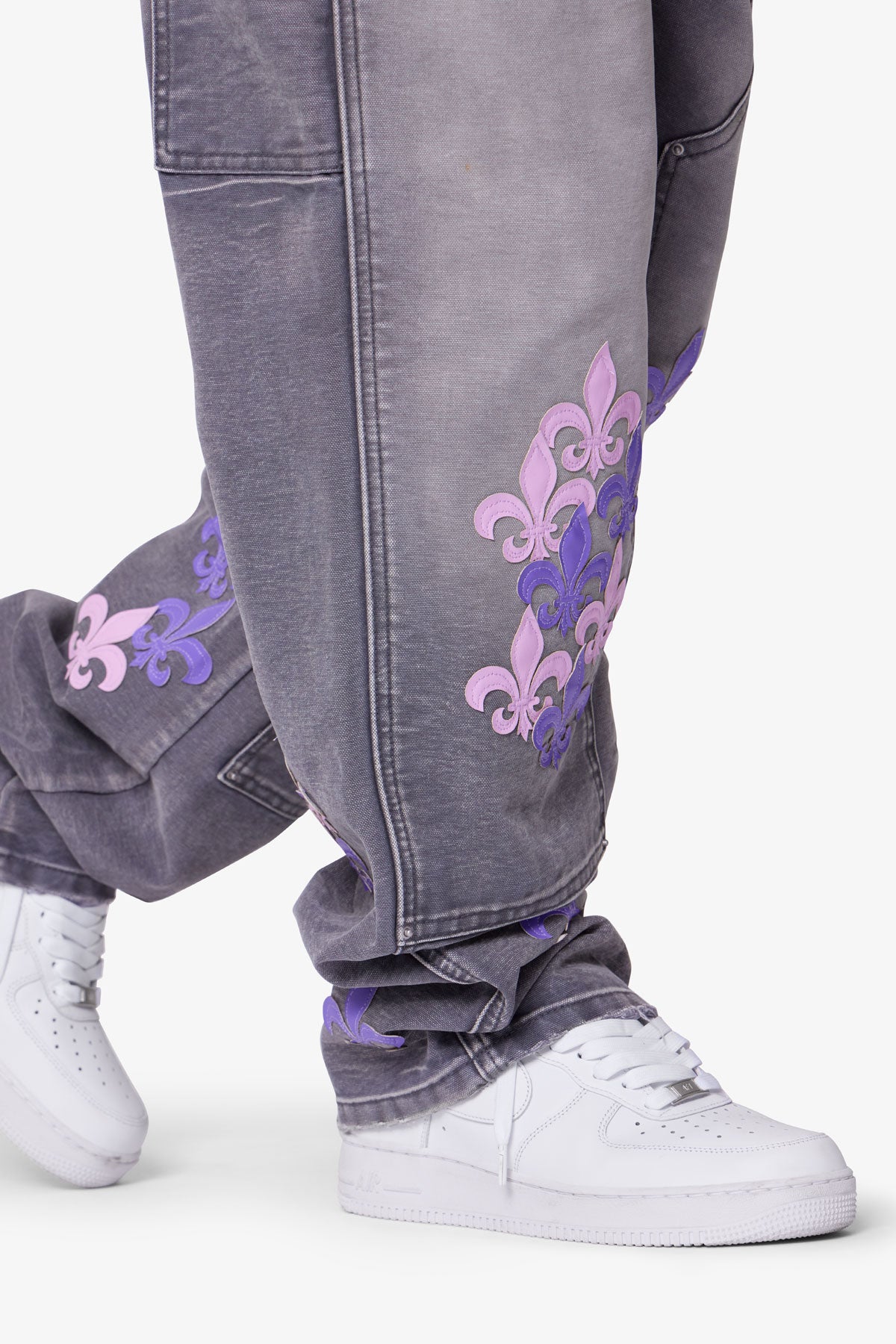 Ultra Baggy Fleur Double Knee Pants | Grey - Image 8
