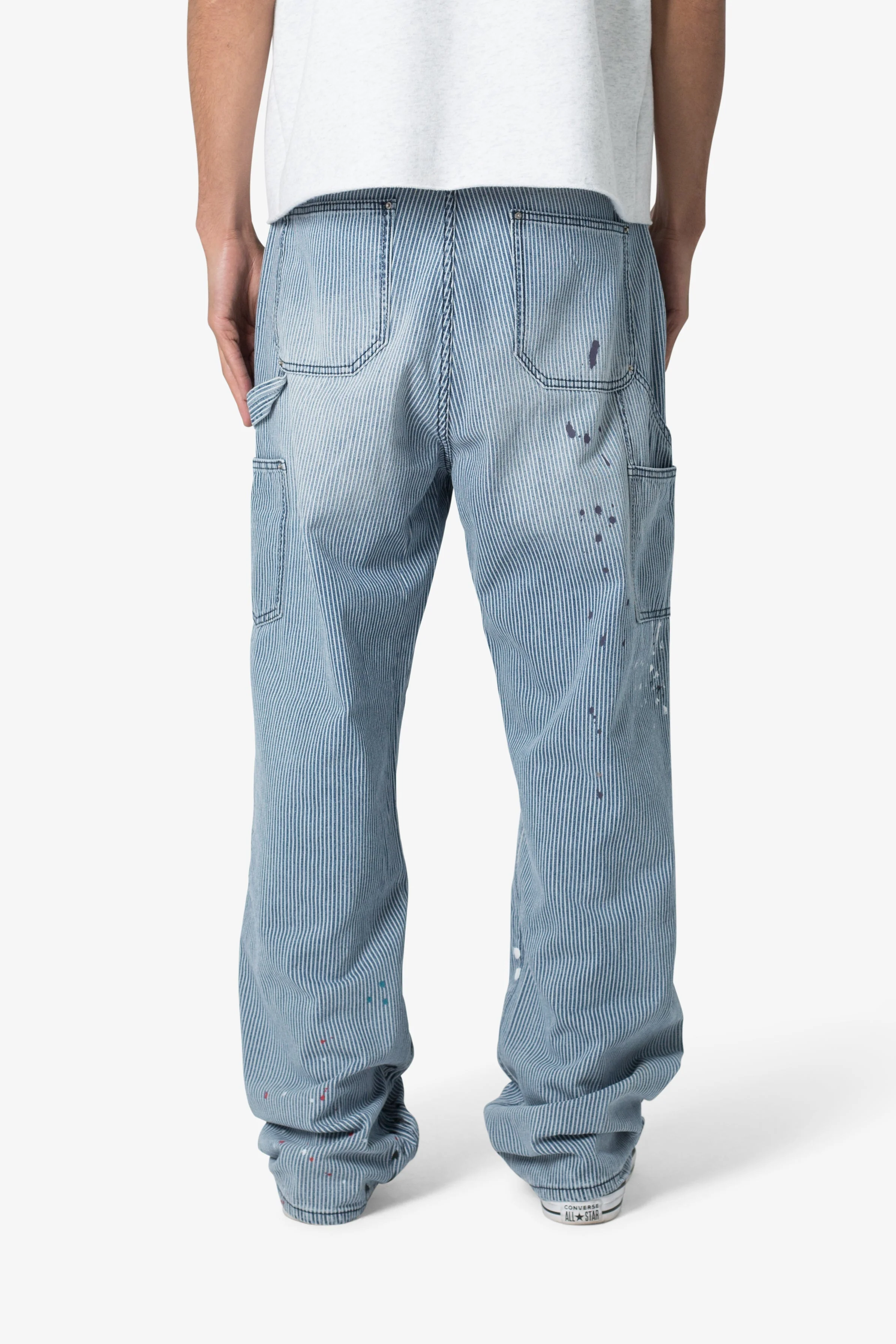 Ultra Baggy Jacquard Carpenter Pants | Grey - Image 5