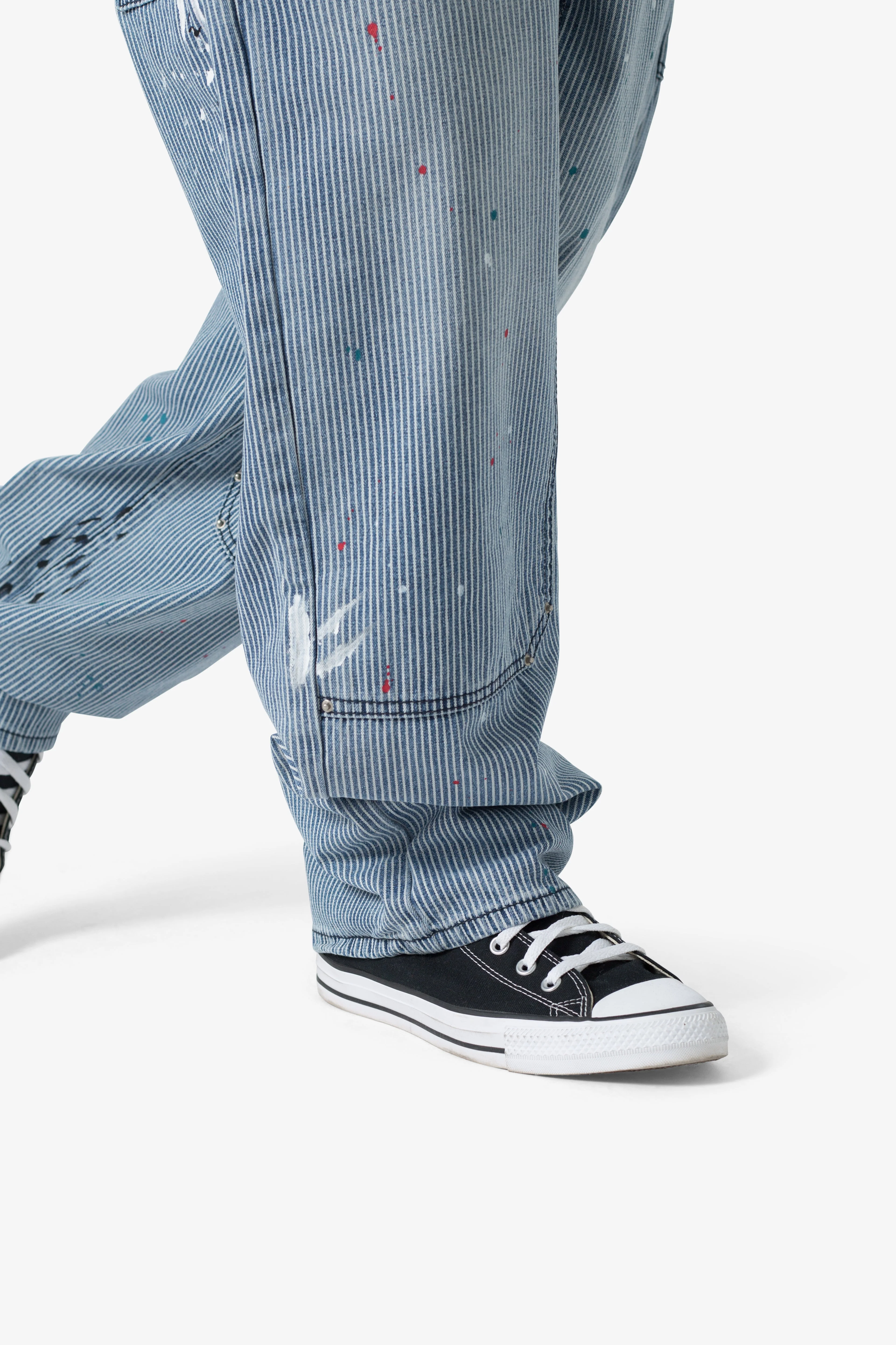 Ultra Baggy Jacquard Carpenter Pants | Grey - Image 9