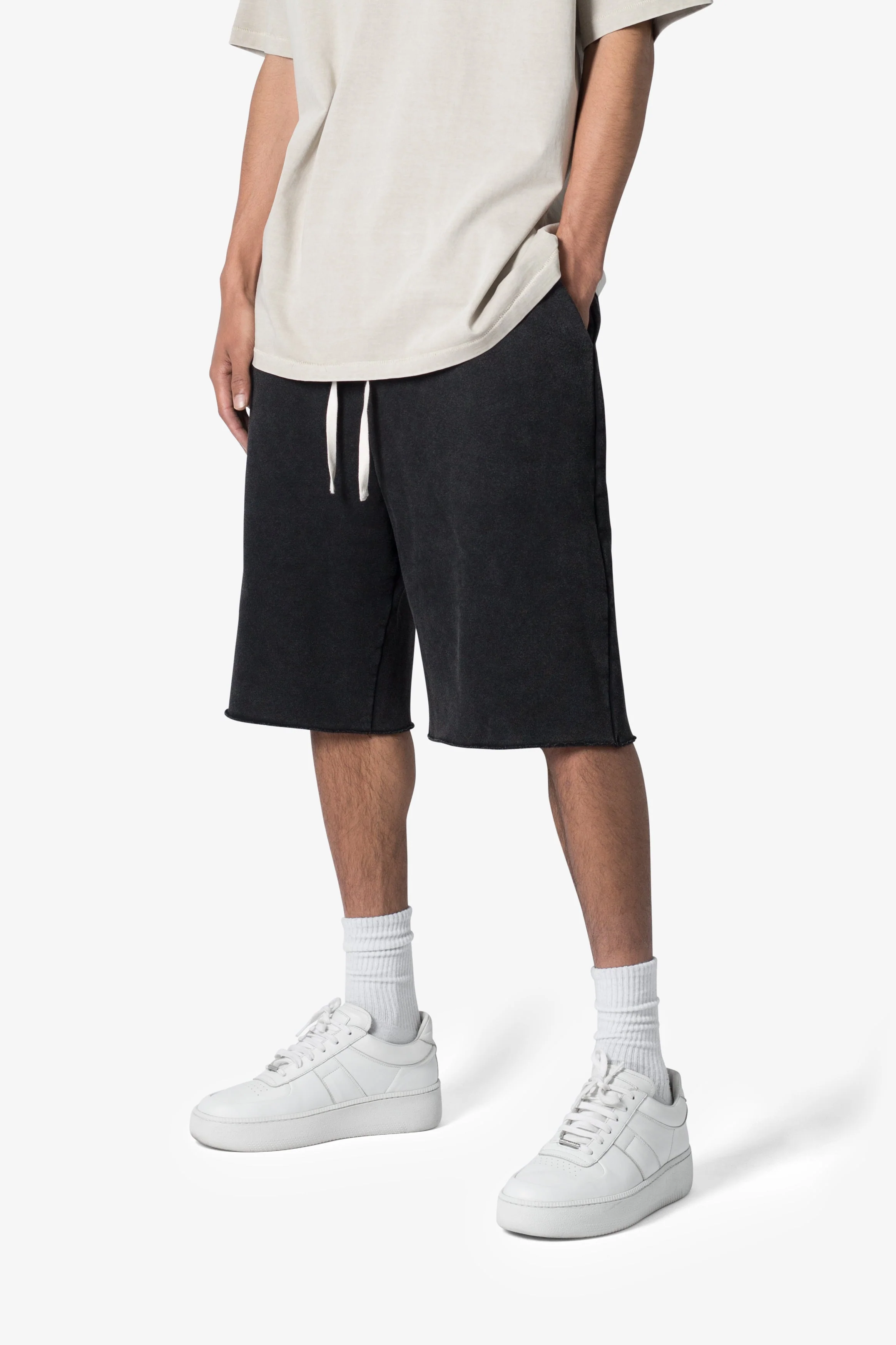 Ultra Baggy Sweatshorts | Washed Black - Image 6