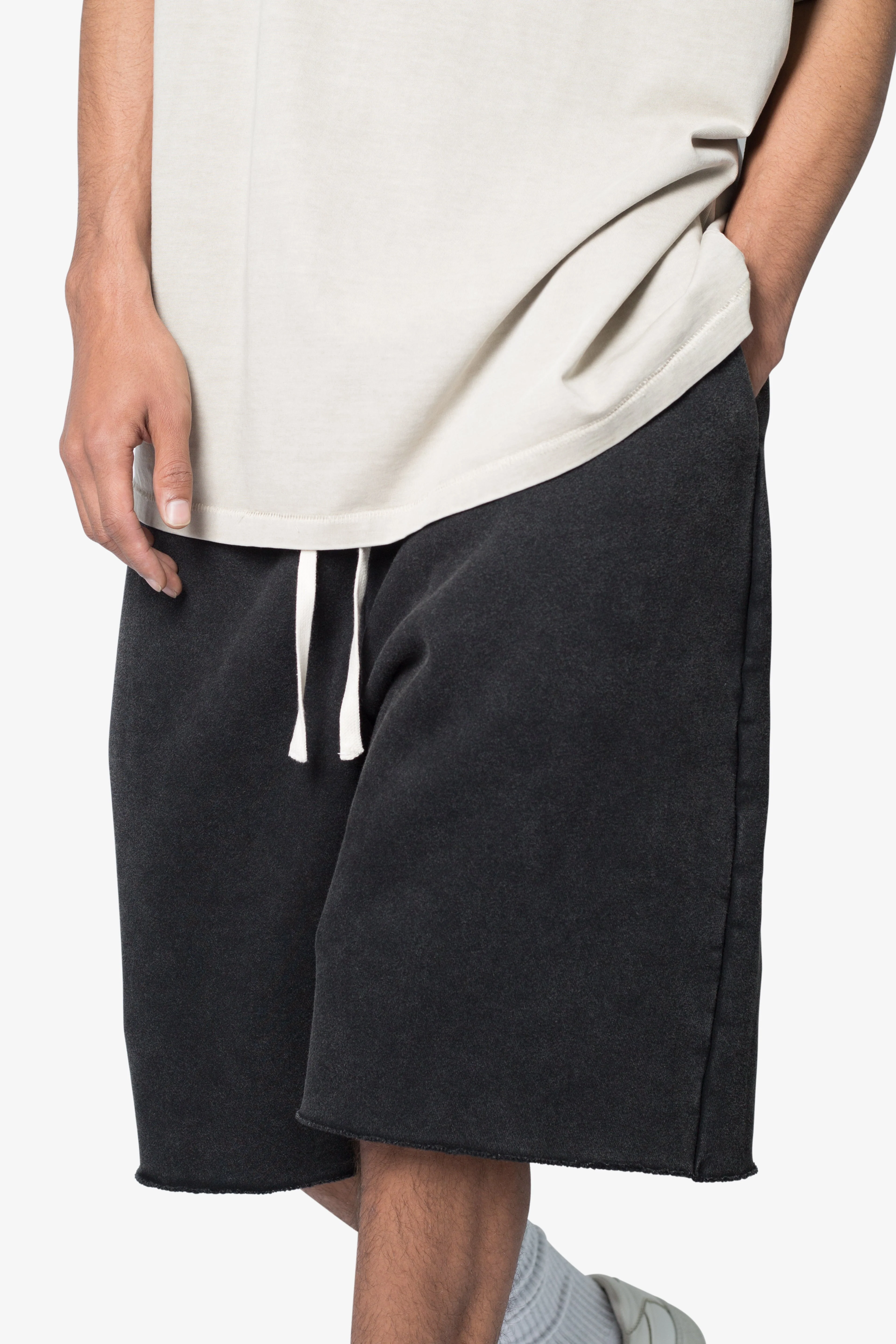 Ultra Baggy Sweatshorts | Washed Black - Image 7