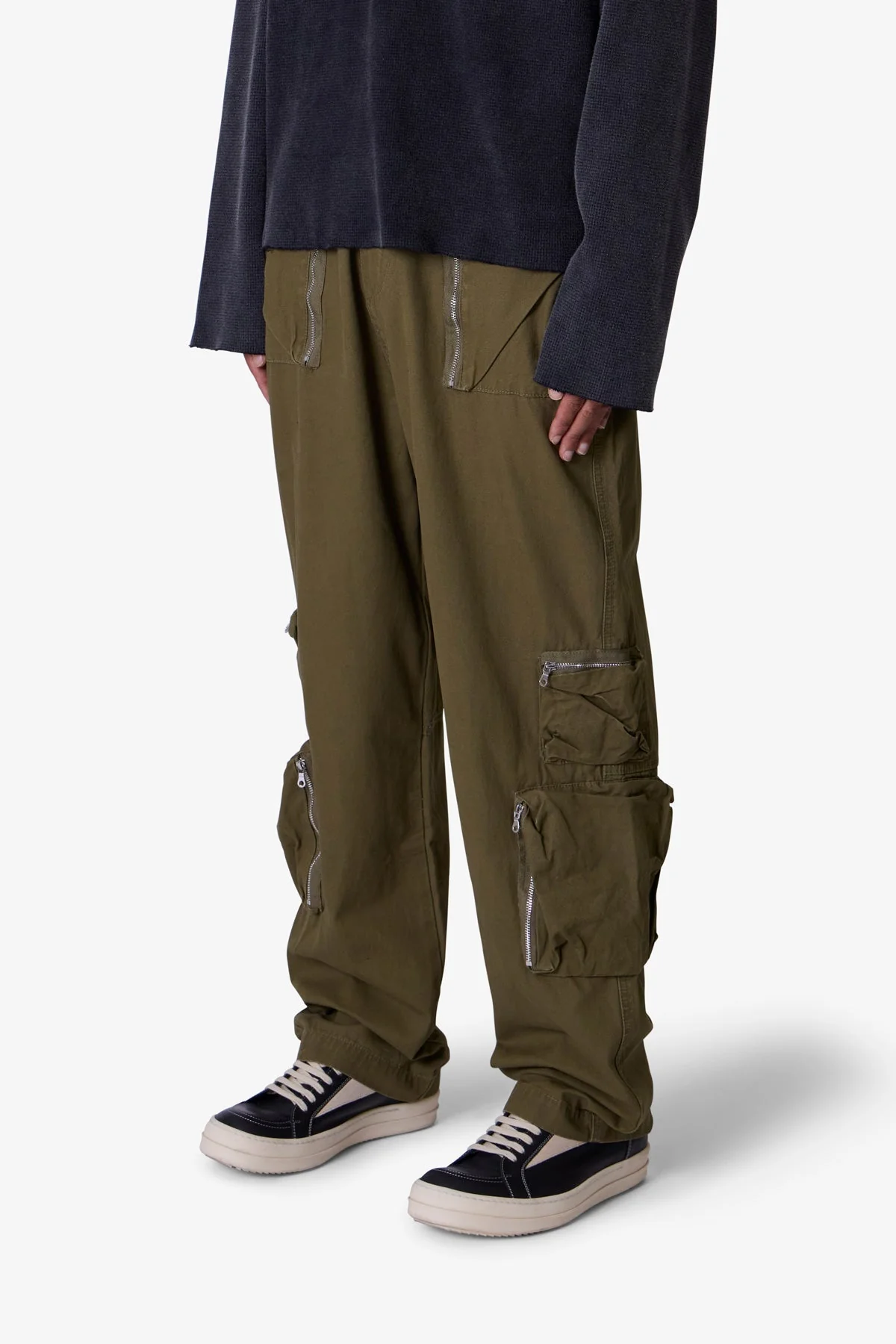 Ultra Baggy Tactical Cargo Pants | Olive - Image 3