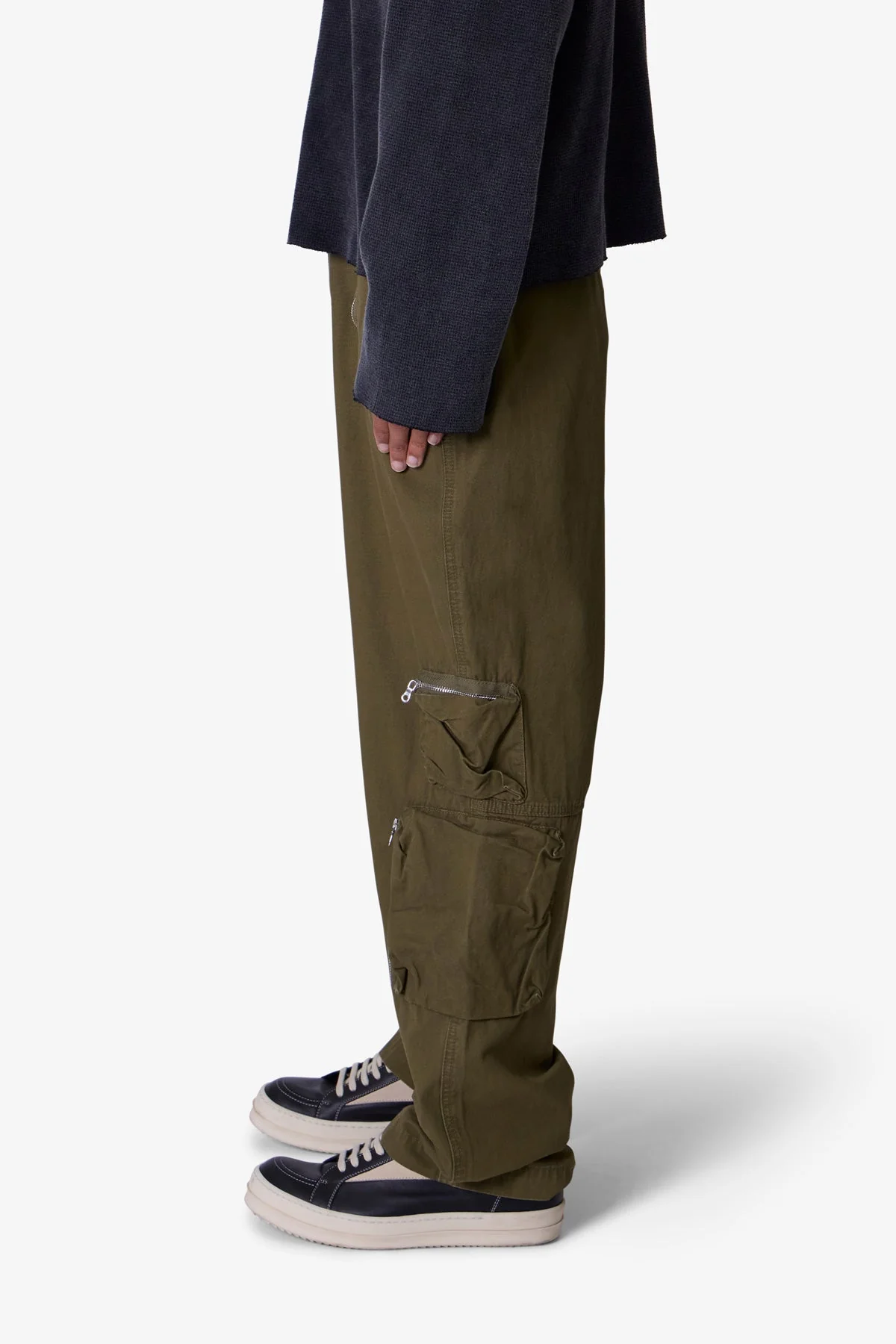 Ultra Baggy Tactical Cargo Pants | Olive - Image 4