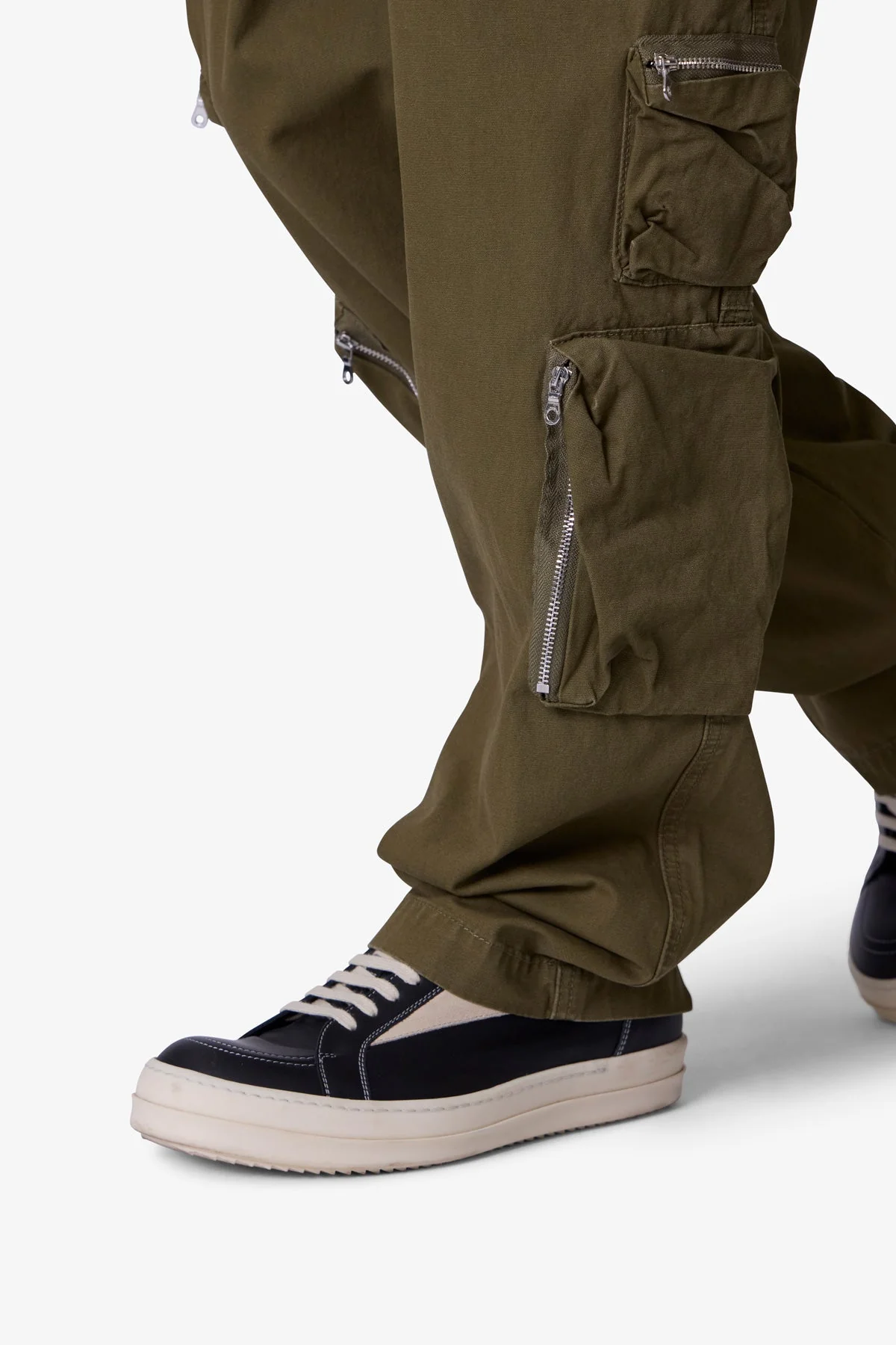 Ultra Baggy Tactical Cargo Pants | Olive - Image 7