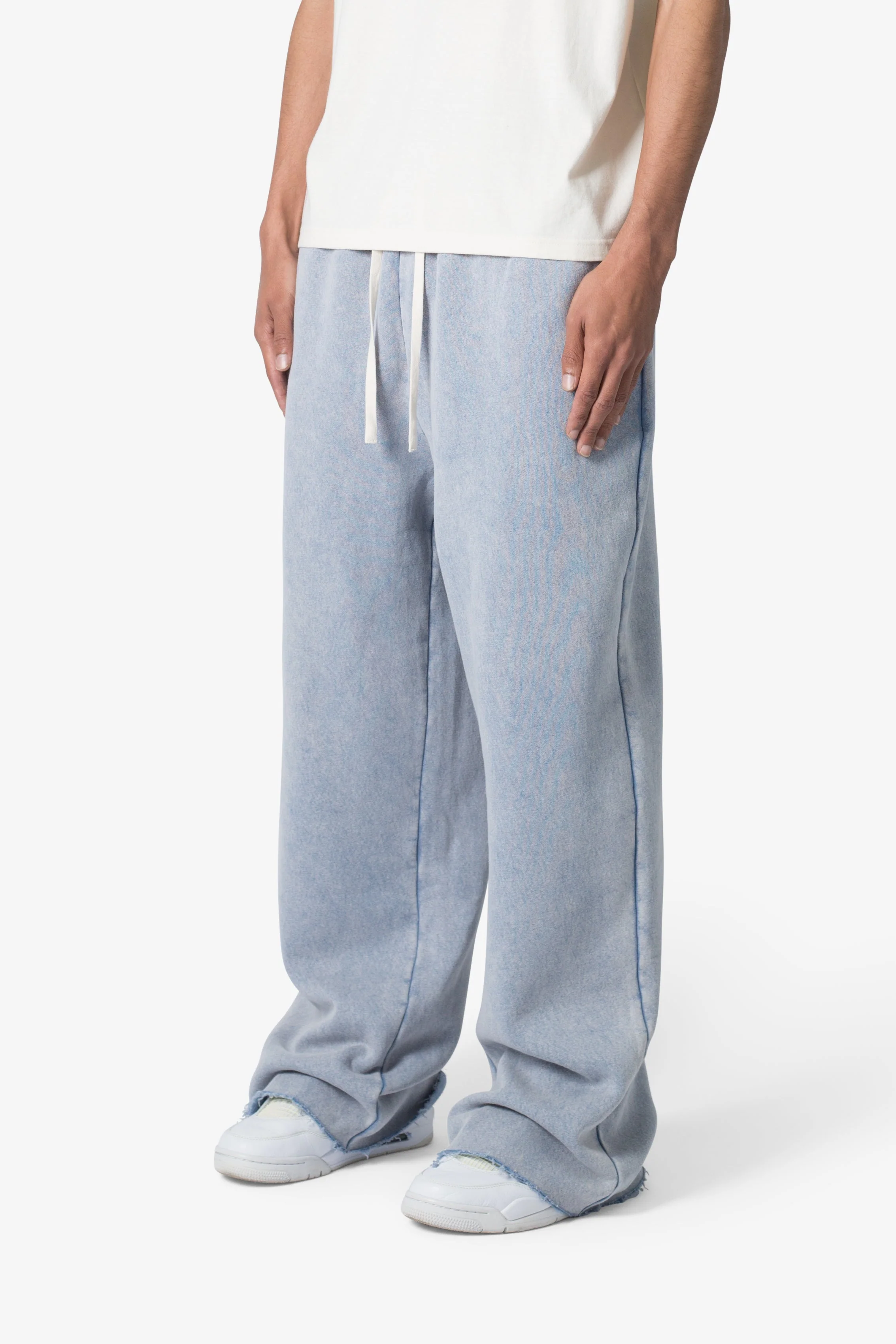 Washed Ultra Baggy Sweatpants | Washed Light Blue - Image 3