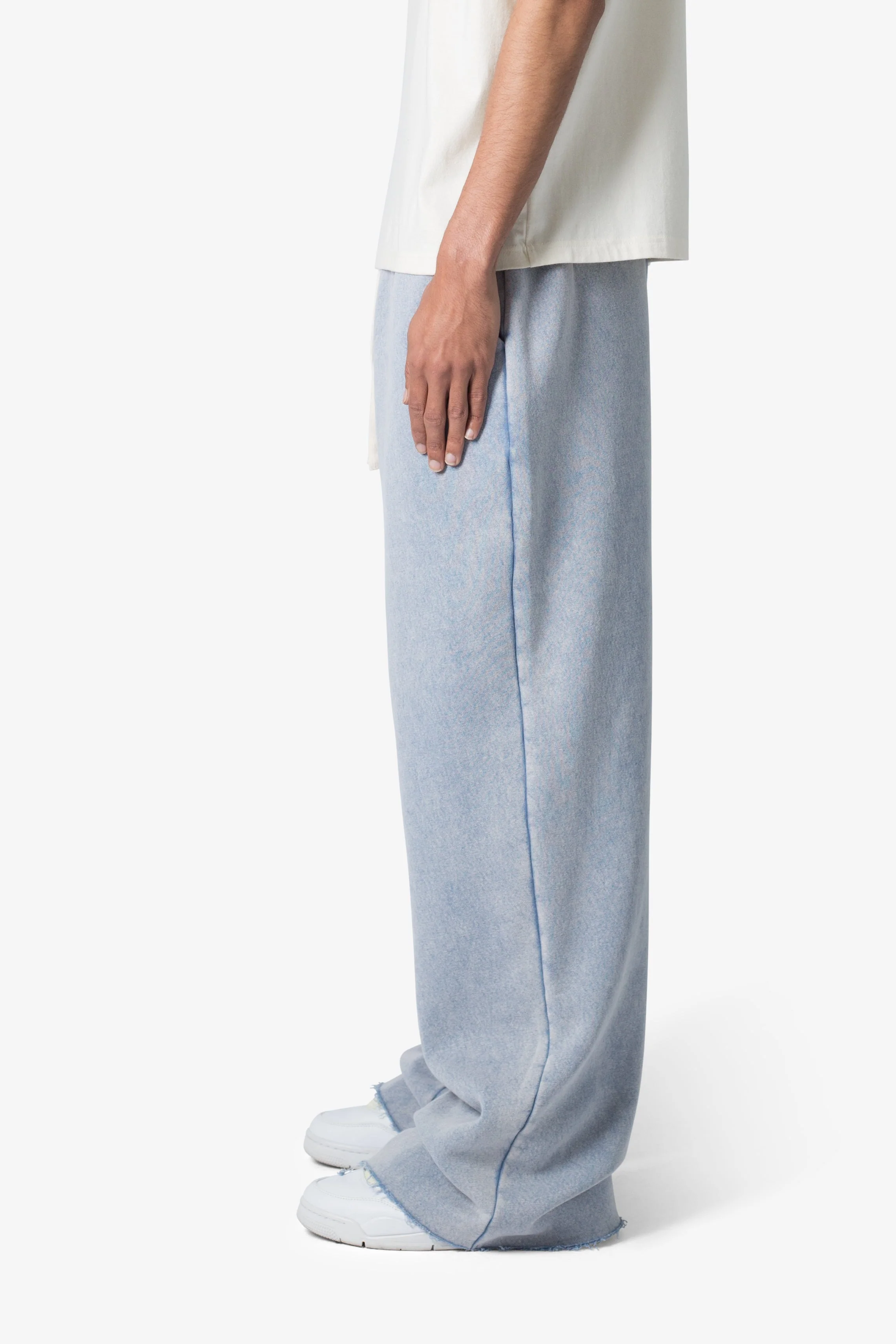 Washed Ultra Baggy Sweatpants | Washed Light Blue - Image 4