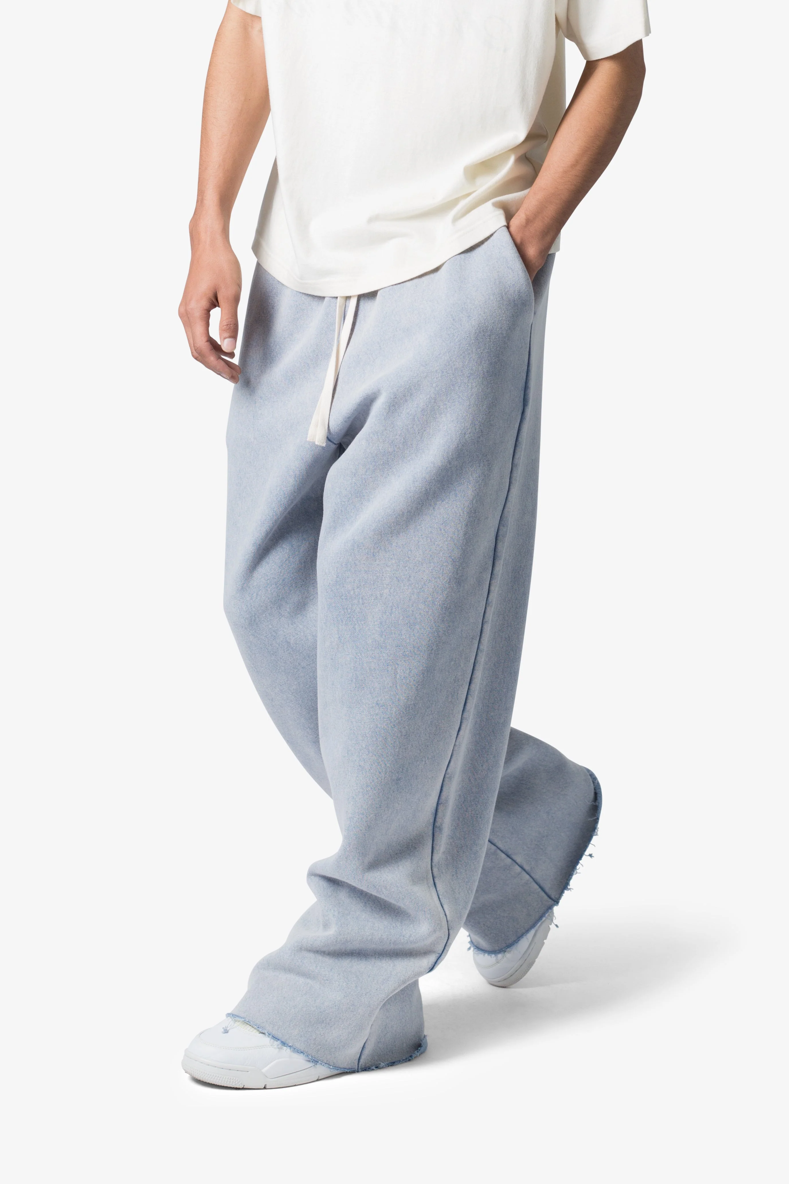Washed Ultra Baggy Sweatpants | Washed Light Blue - Image 6