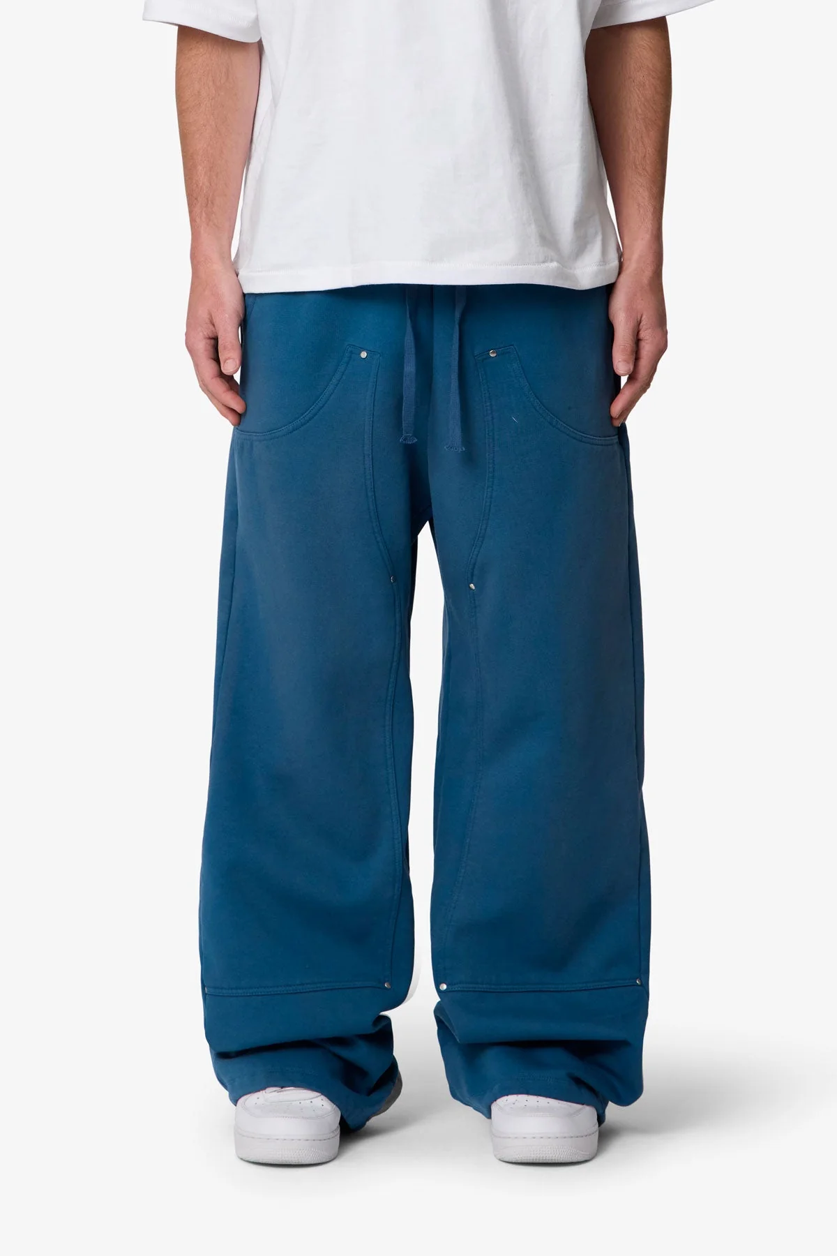 West Double Knee Sweatpants | Blue