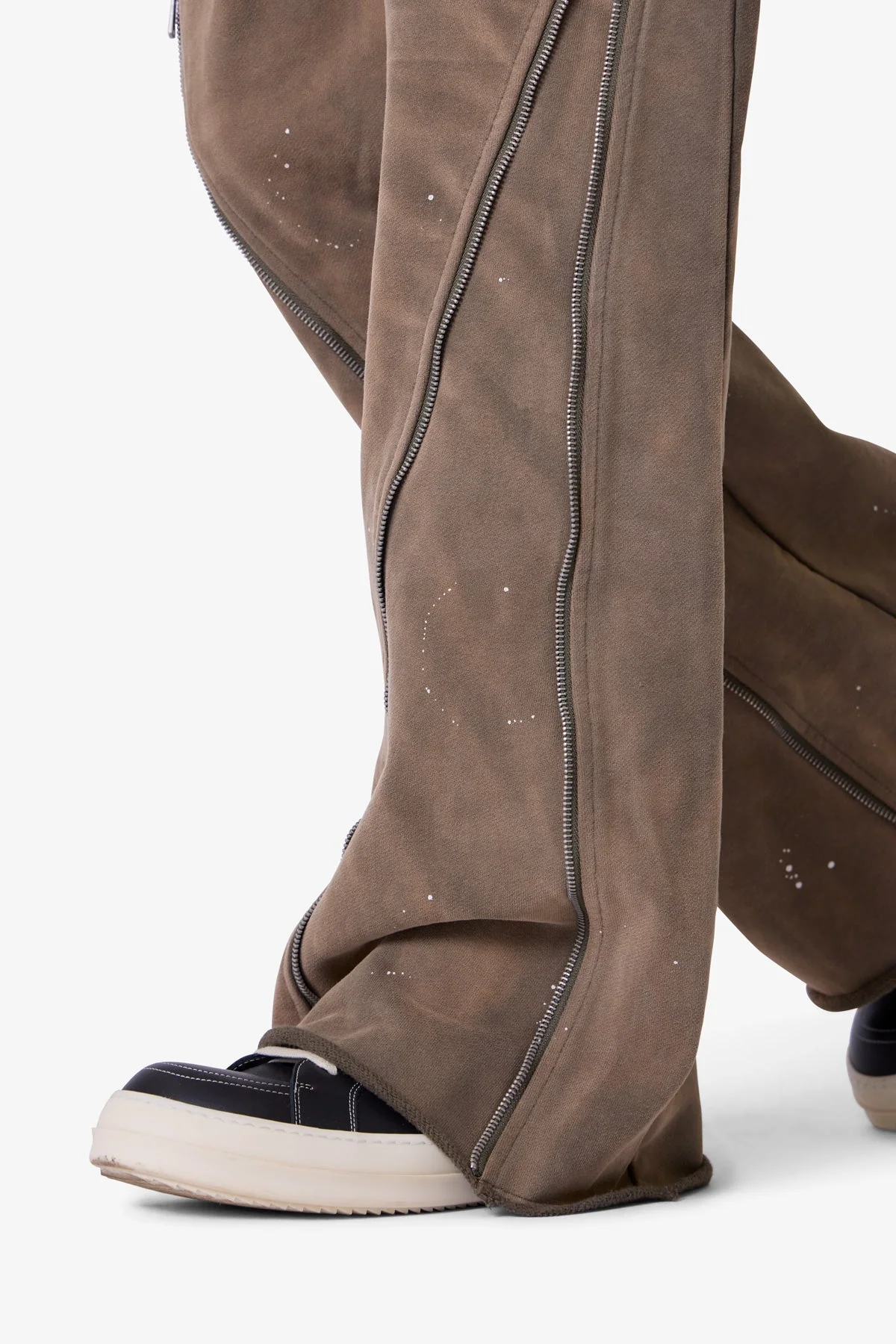 Zipper Flare Sweatpants | Olive - Image 7