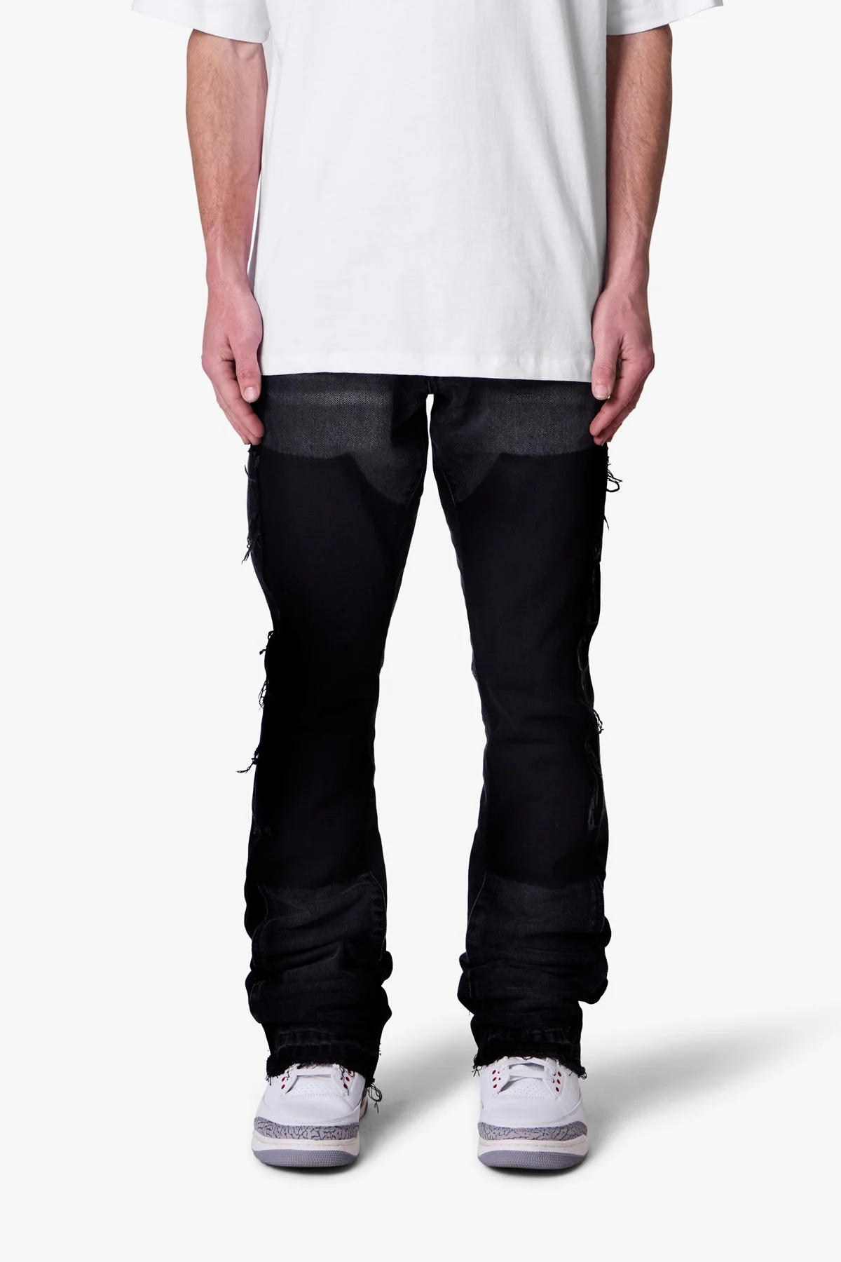 B118 Work Flare Denim | Black - Image 2