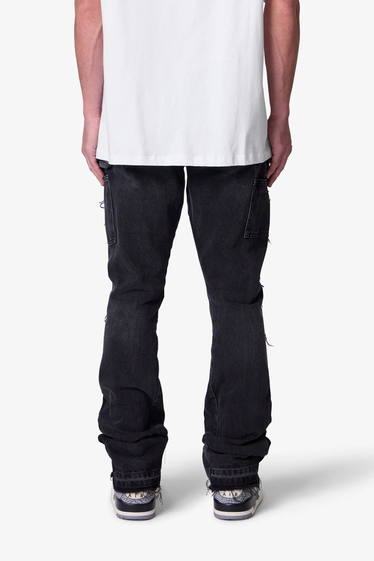 B118 Work Flare Denim | Black - Image 5
