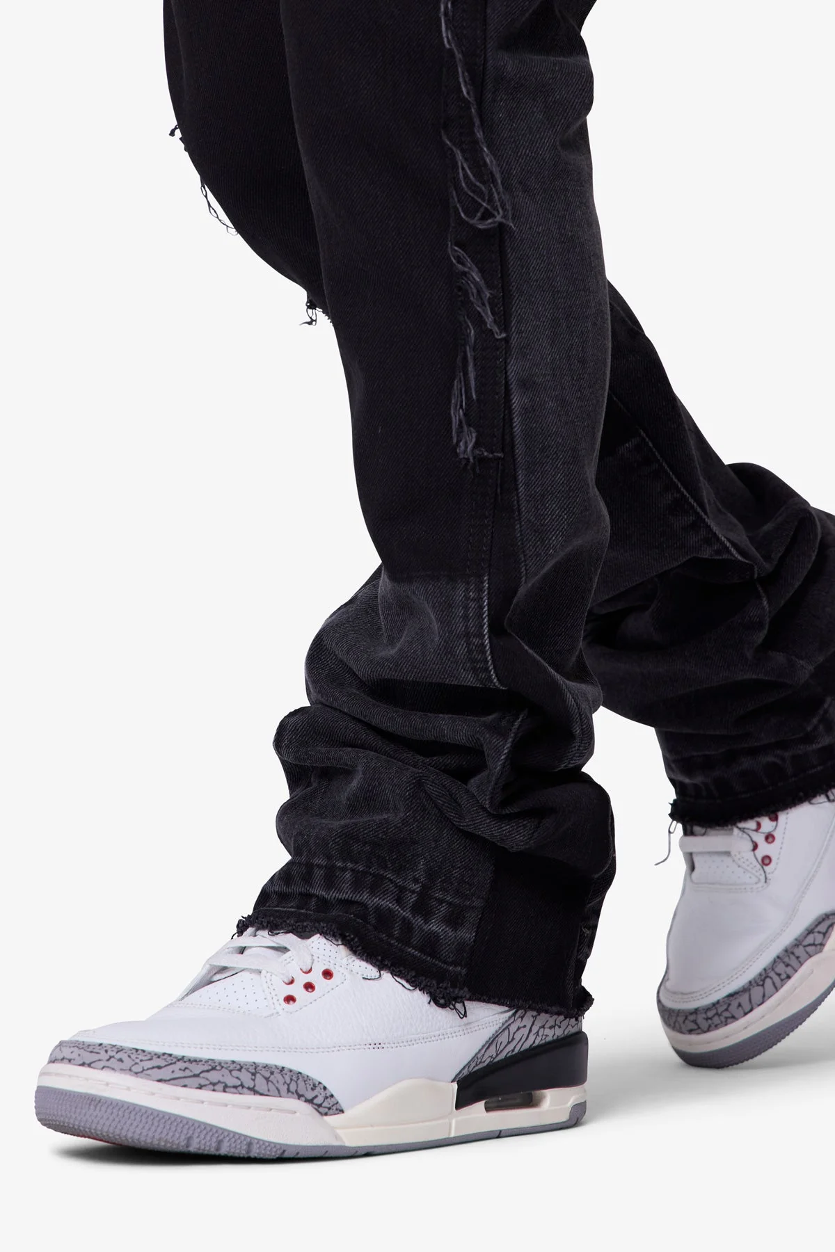 B118 Work Flare Denim | Black - Image 8