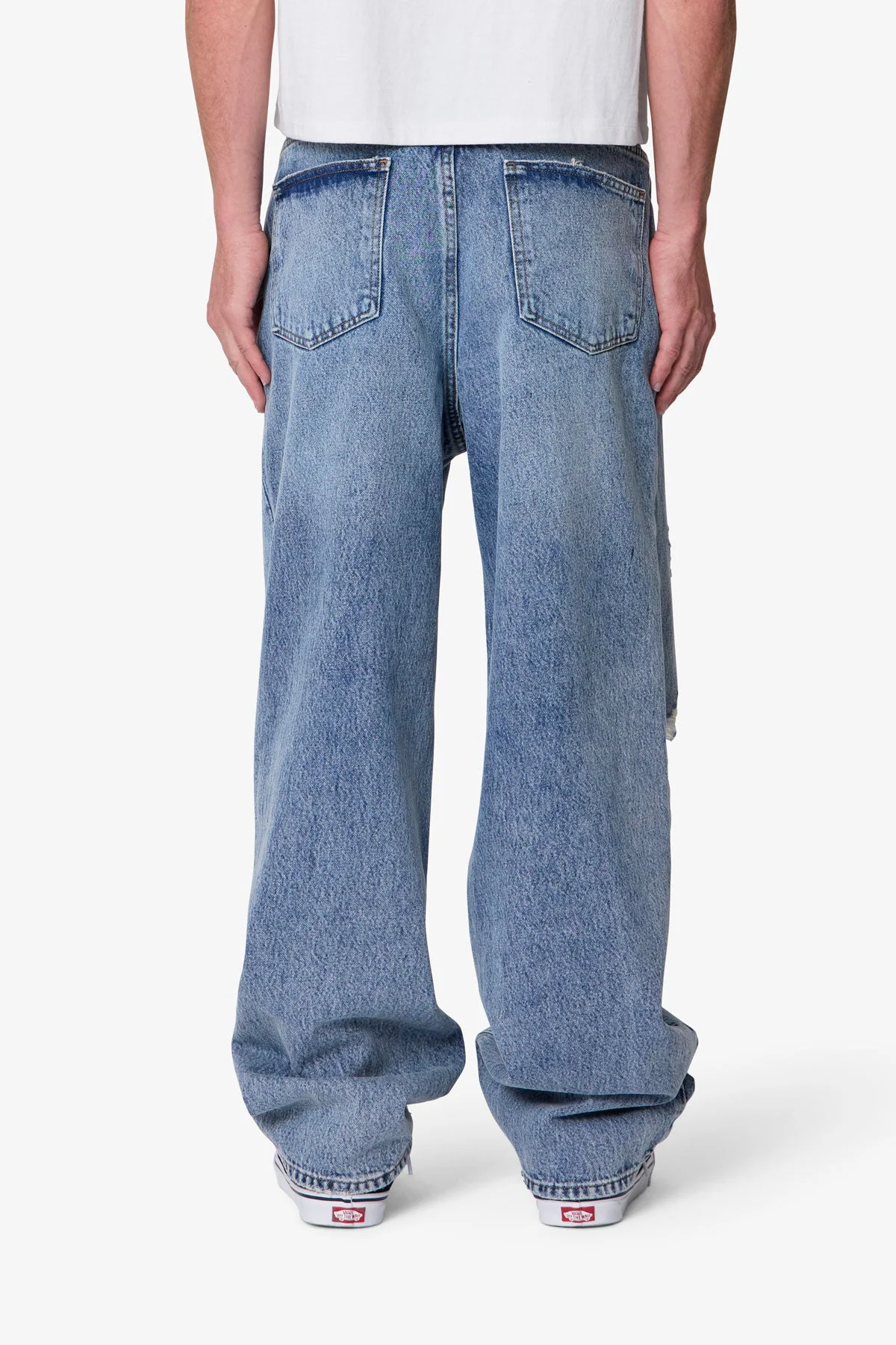 Ultra Baggy Blowout Denim | Washed Vintage Blue - Image 5
