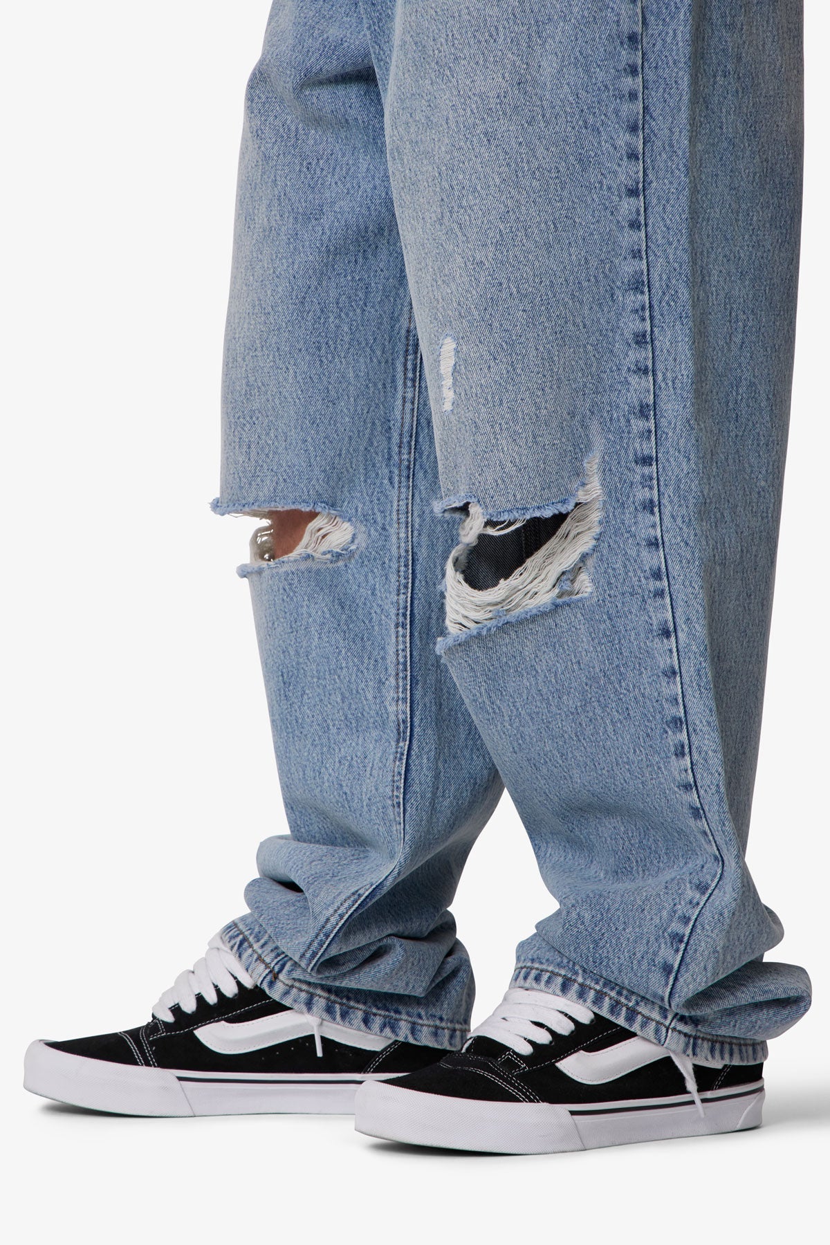 Ultra Baggy Blowout Denim | Washed Vintage Blue - Image 7