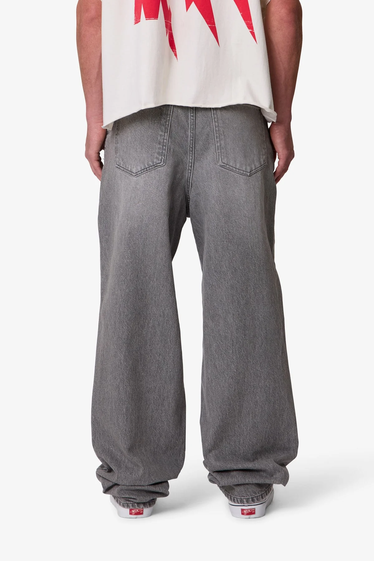 Ultra Baggy Blowout Denim | Washed Grey - Image 5