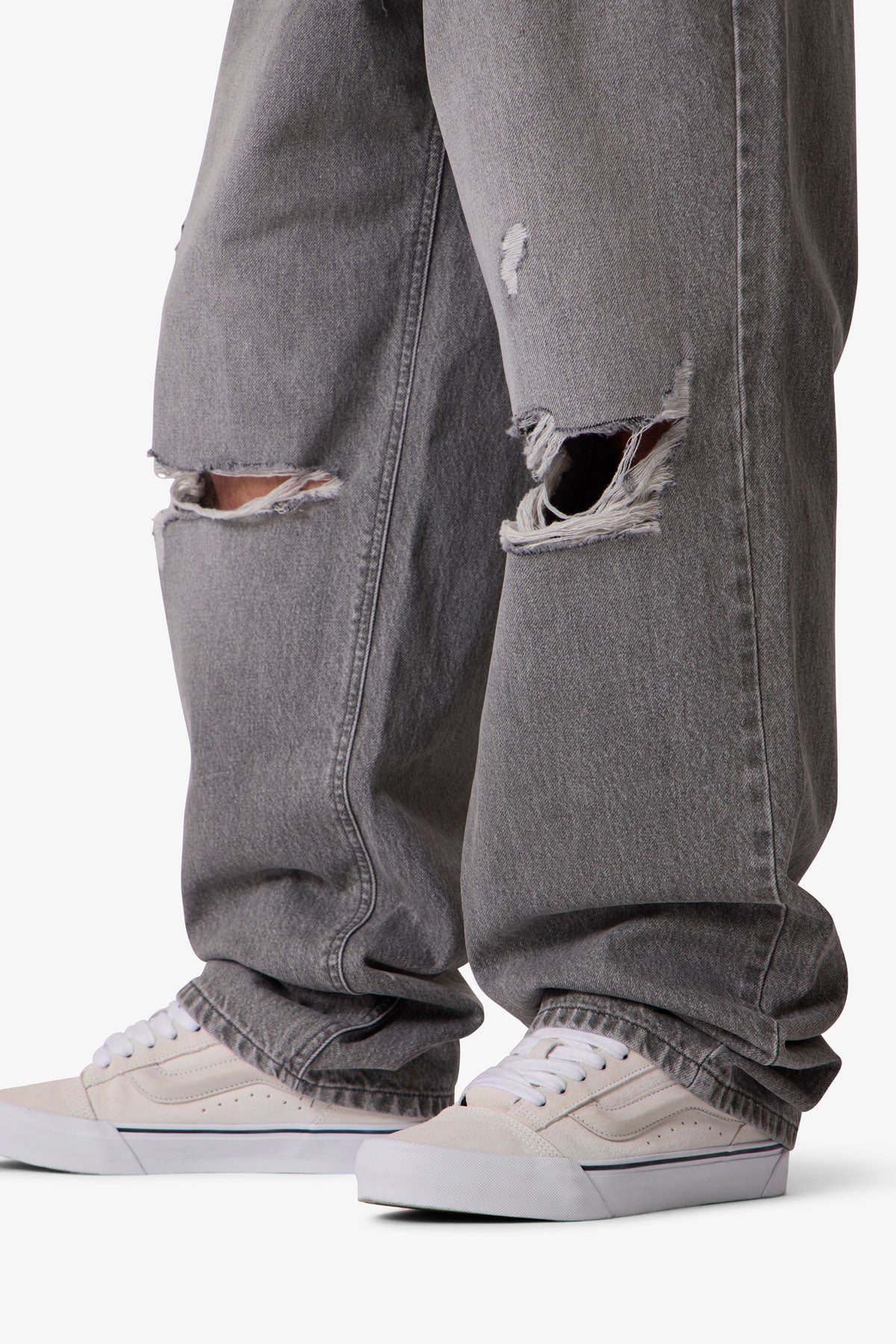 Ultra Baggy Blowout Denim | Washed Grey - Image 8