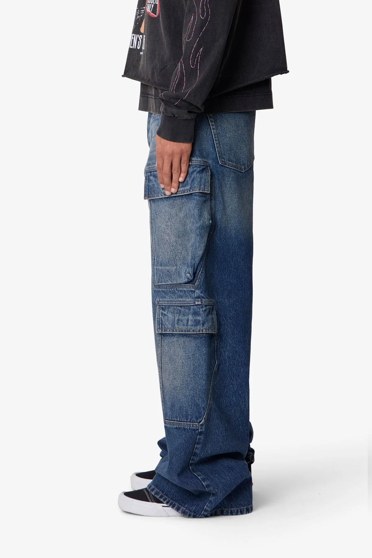 Baggy Cargo Denim | Blue - Image 4
