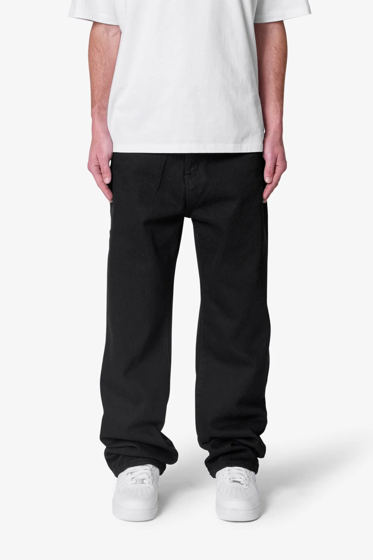 Raw Baggy Denim | Rinsed Black