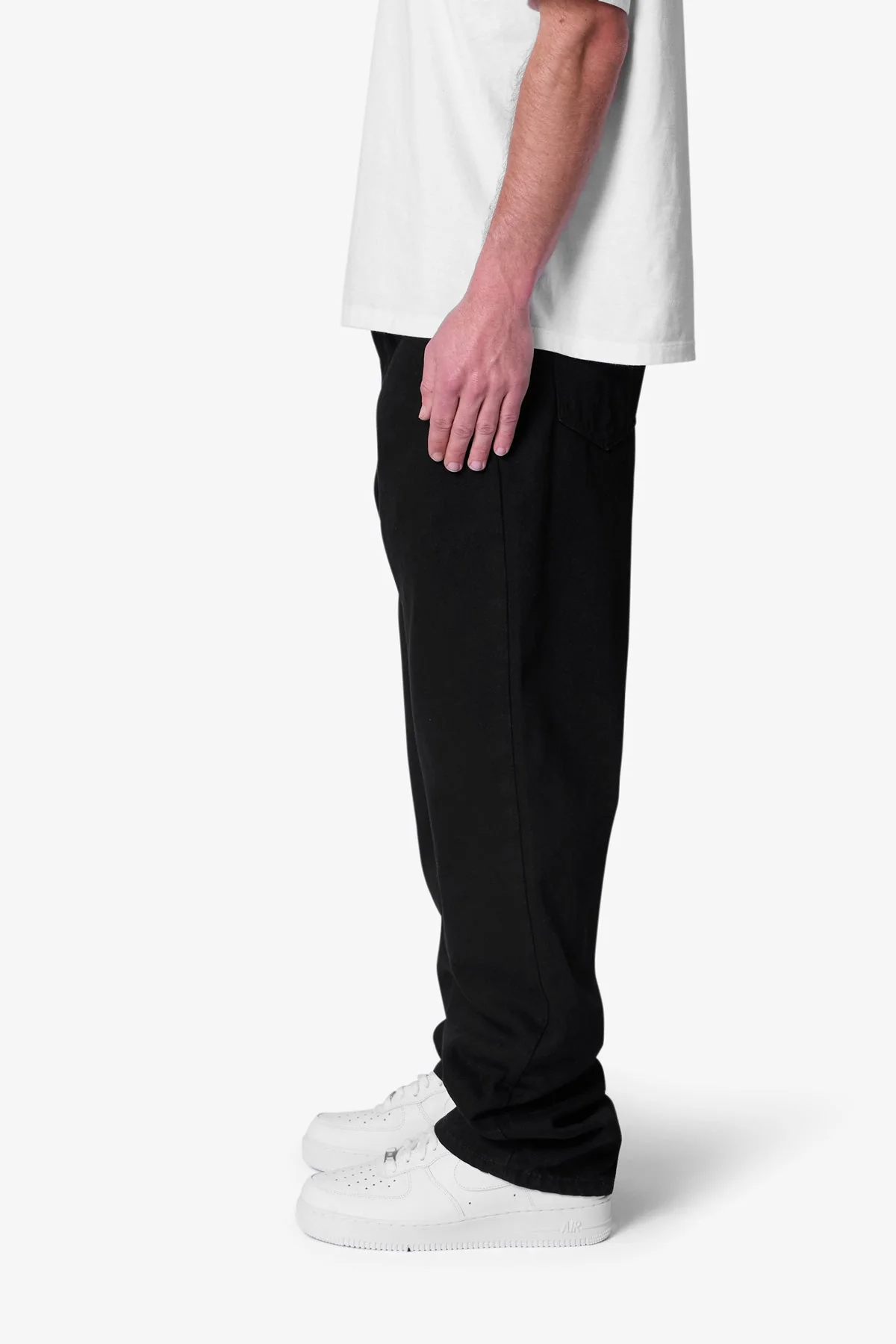 Raw Baggy Denim | Rinsed Black - Image 4