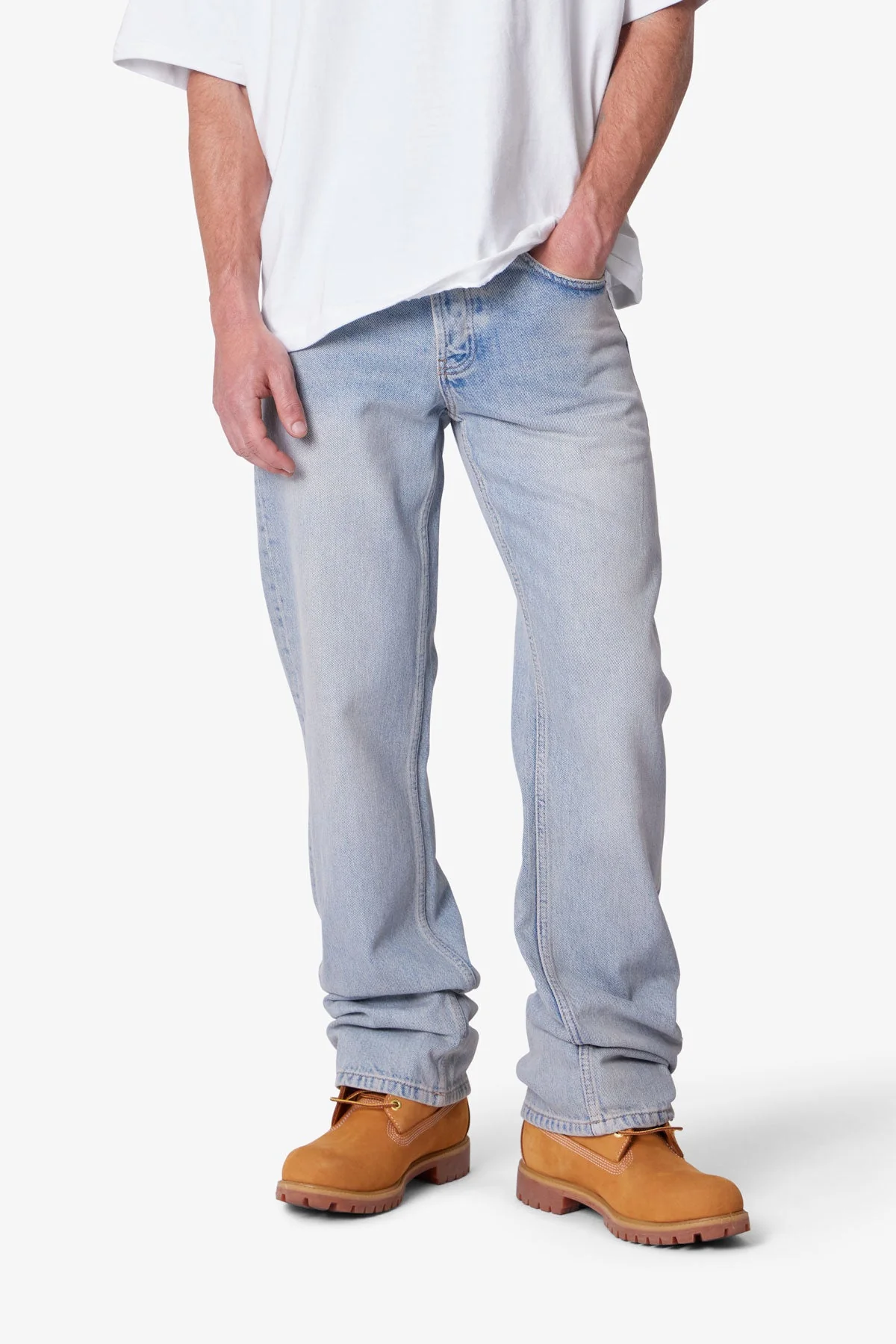 Bootcut Denim | Light Sand Washed Blue - Image 6