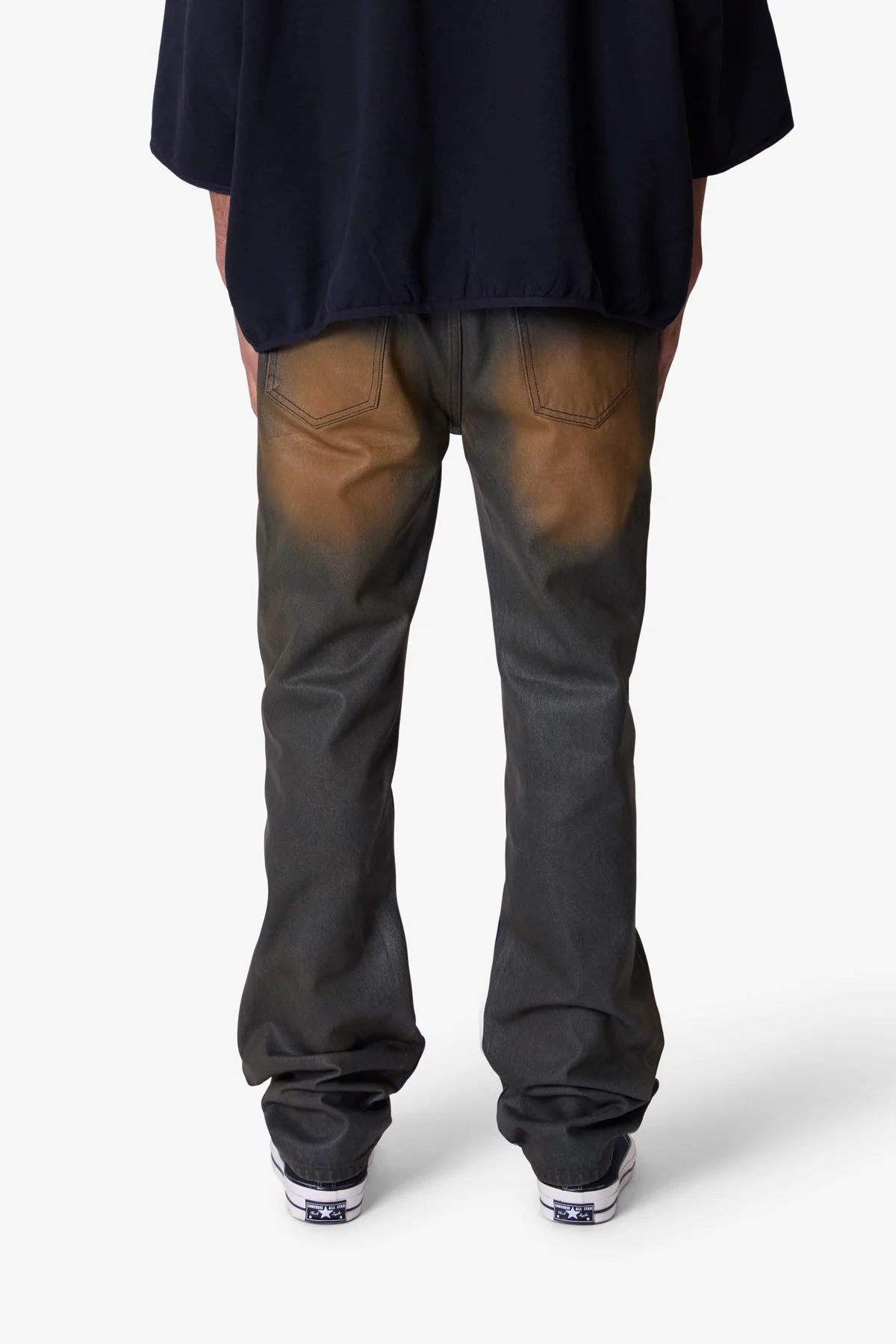 D732 Rust Wash Denim | Black/Brown - Image 5