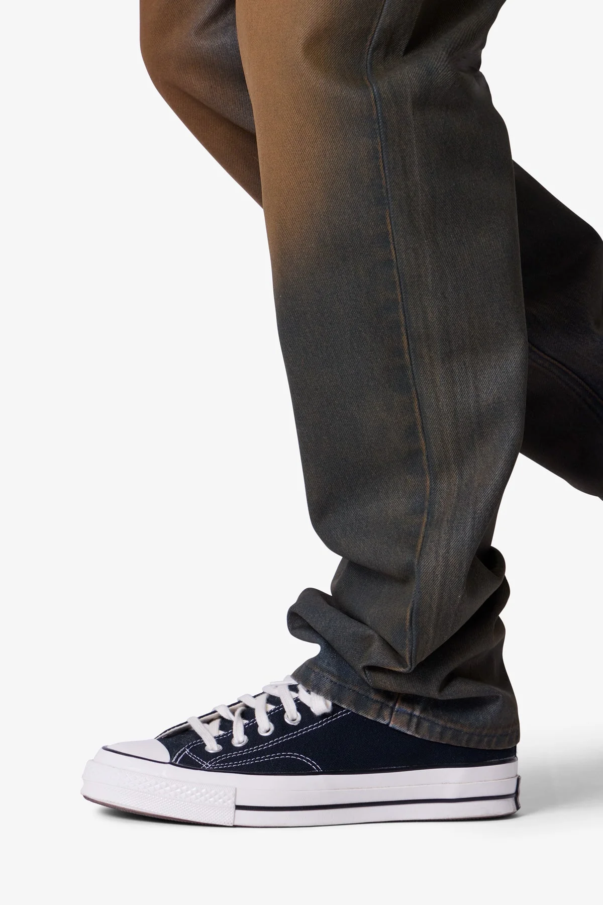 D732 Rust Wash Denim | Black/Brown - Image 7