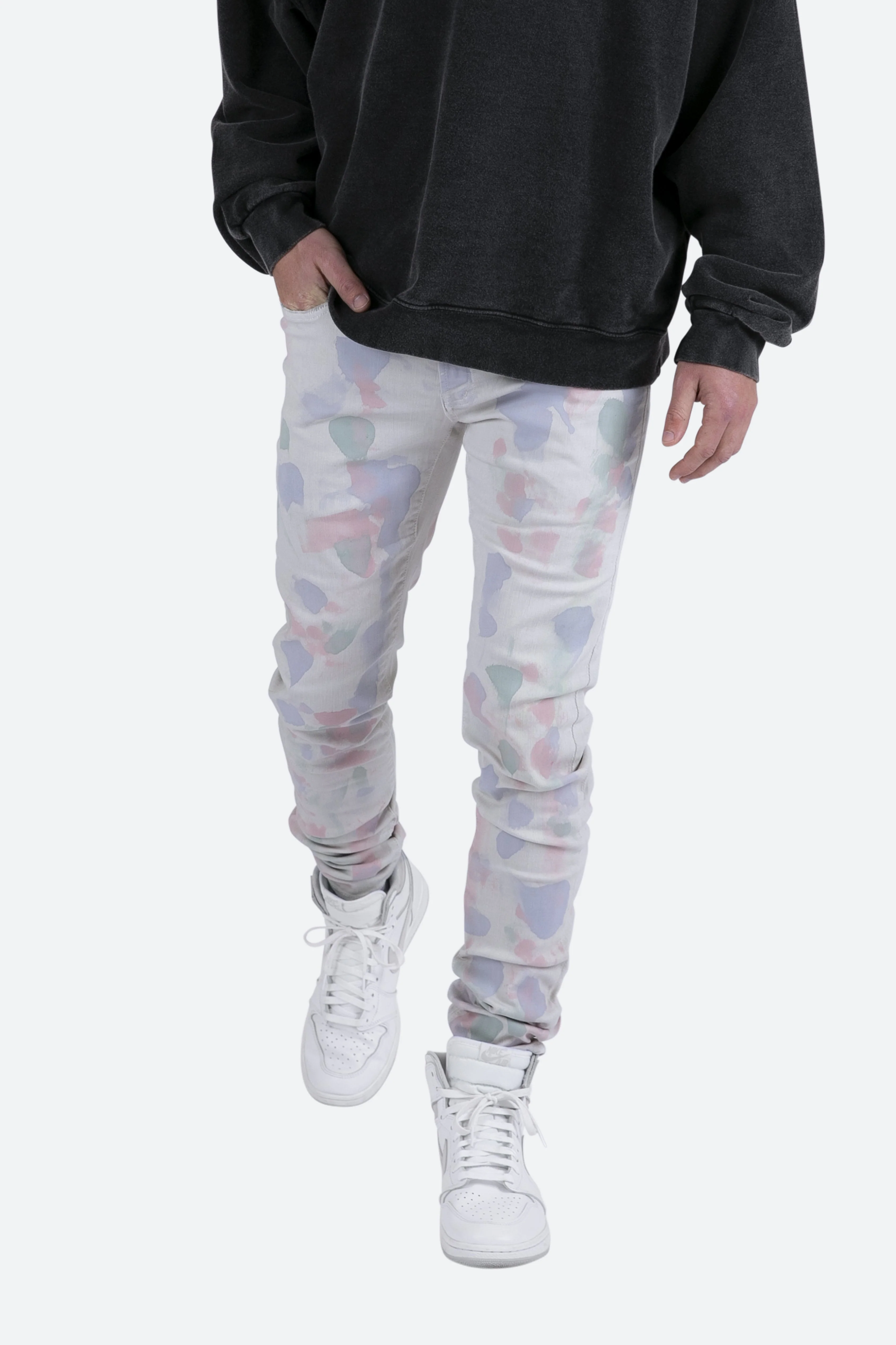 M363 Painted Slim Denim | Off White - Image 6