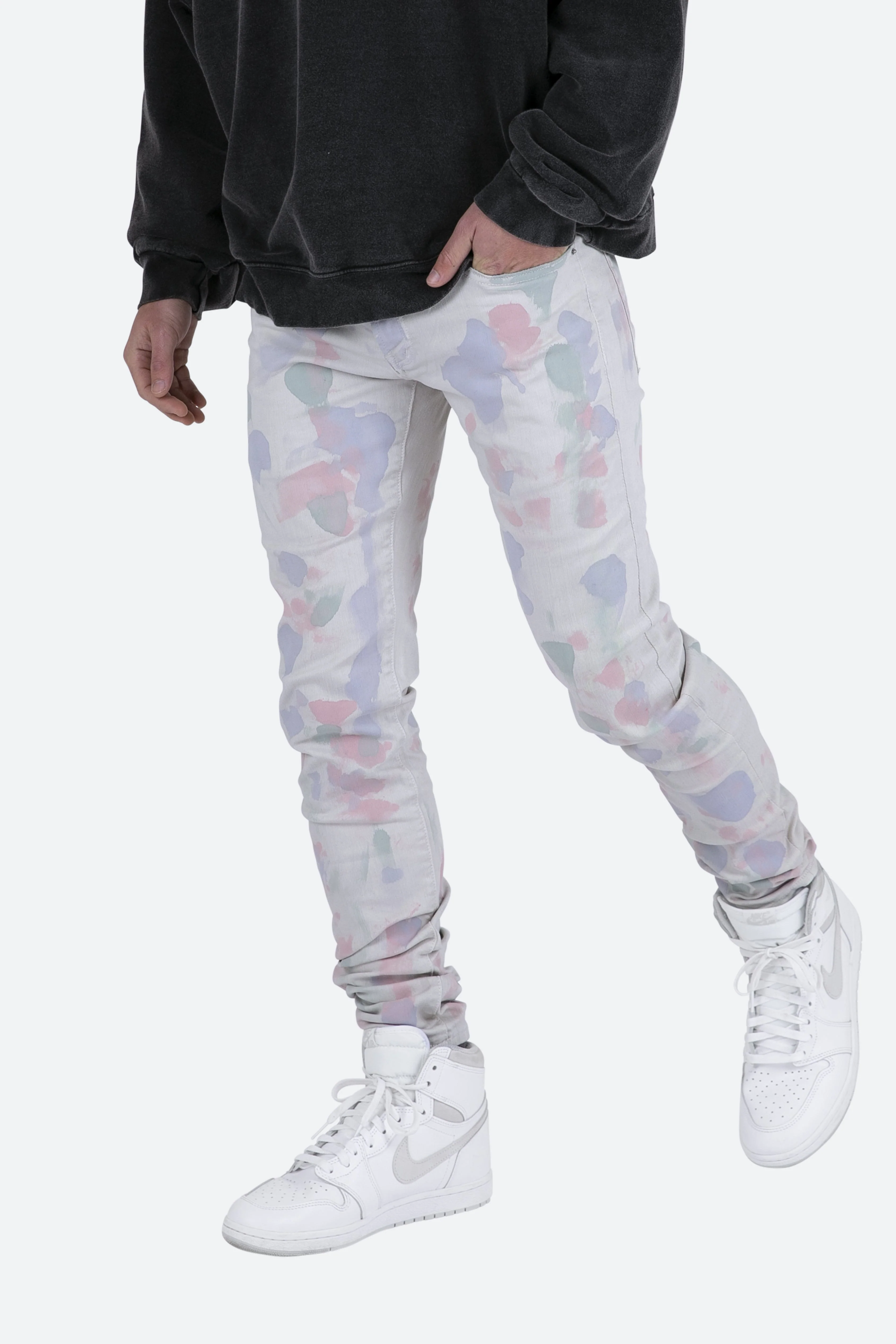 M363 Painted Slim Denim | Off White - Image 7
