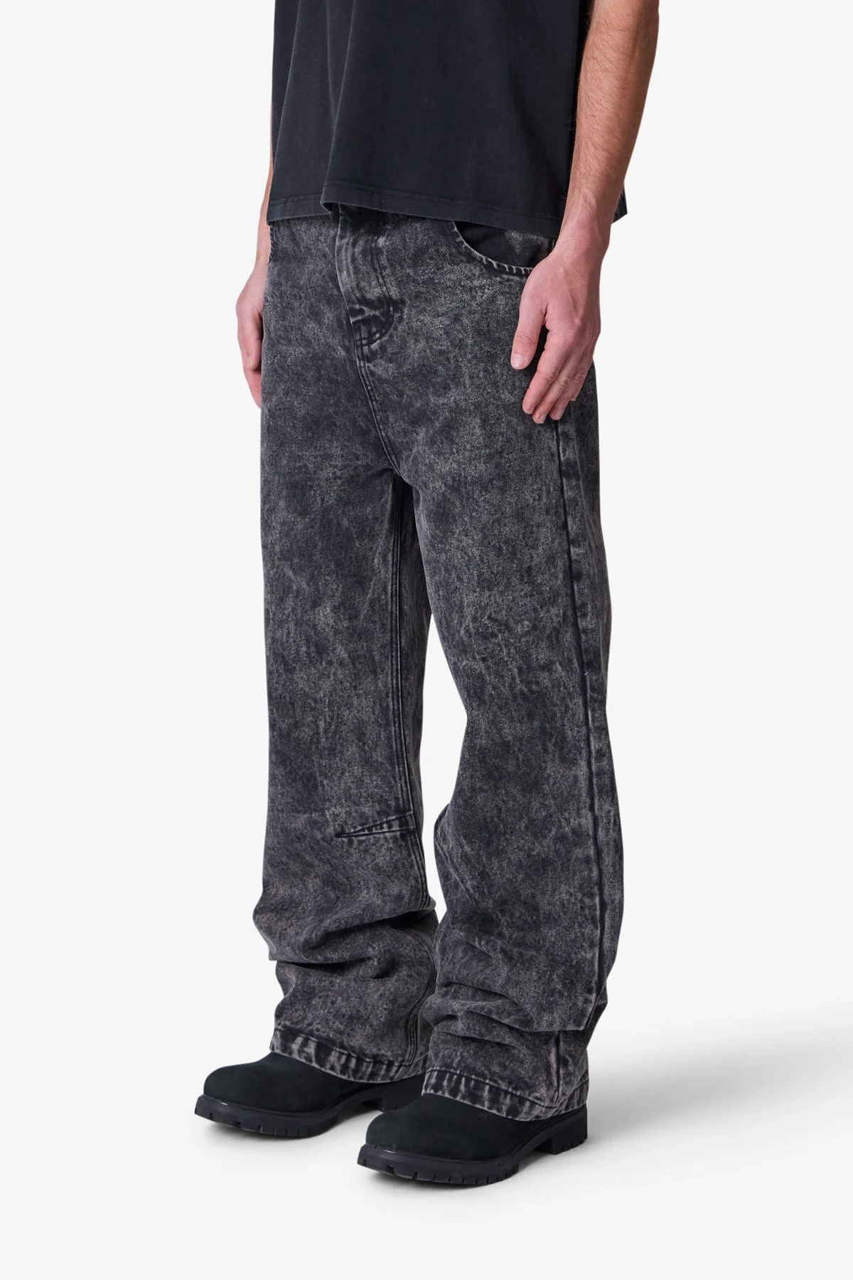 Baggy Moto Denim | Vintage Black - Image 3