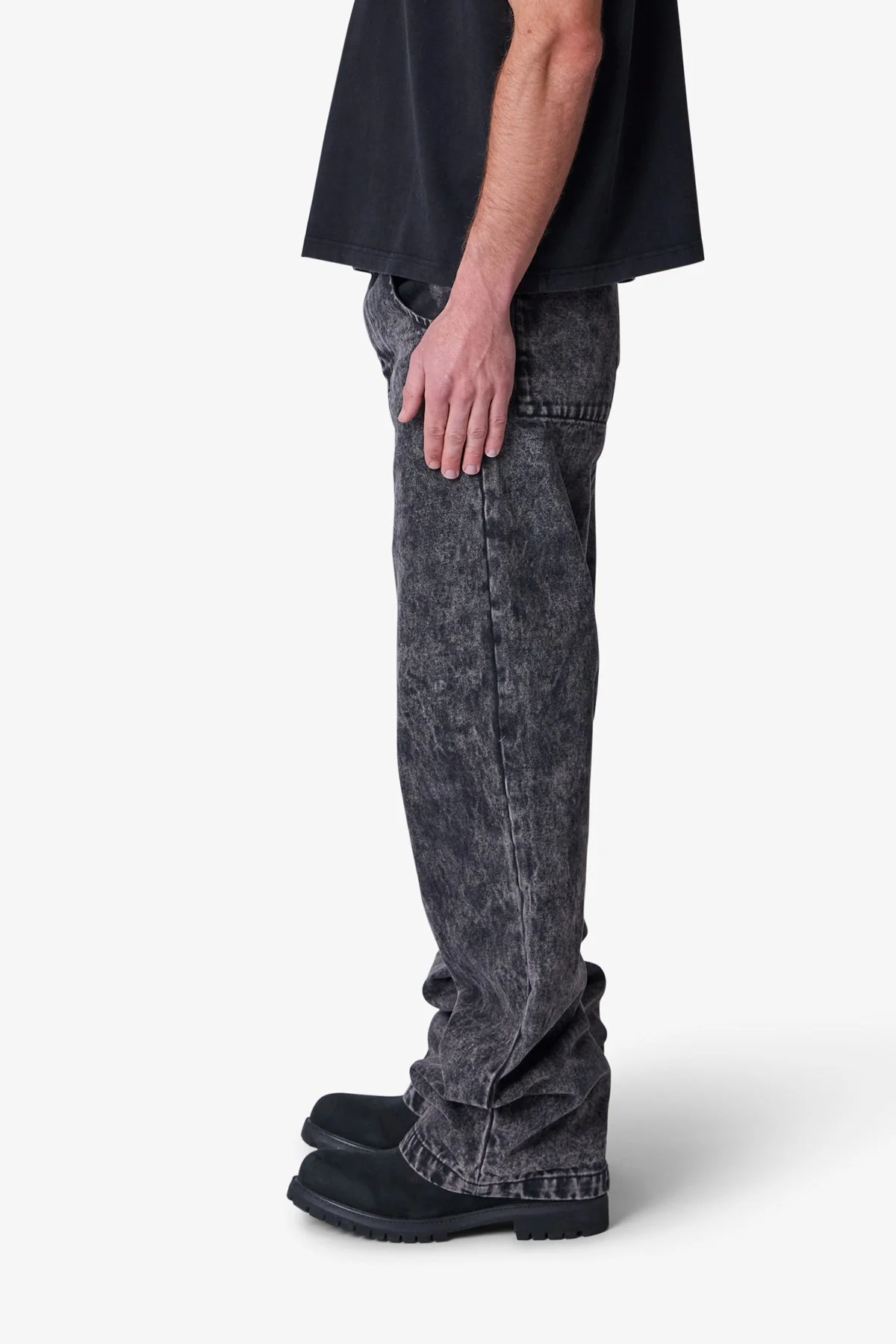 Baggy Moto Denim | Vintage Black - Image 4