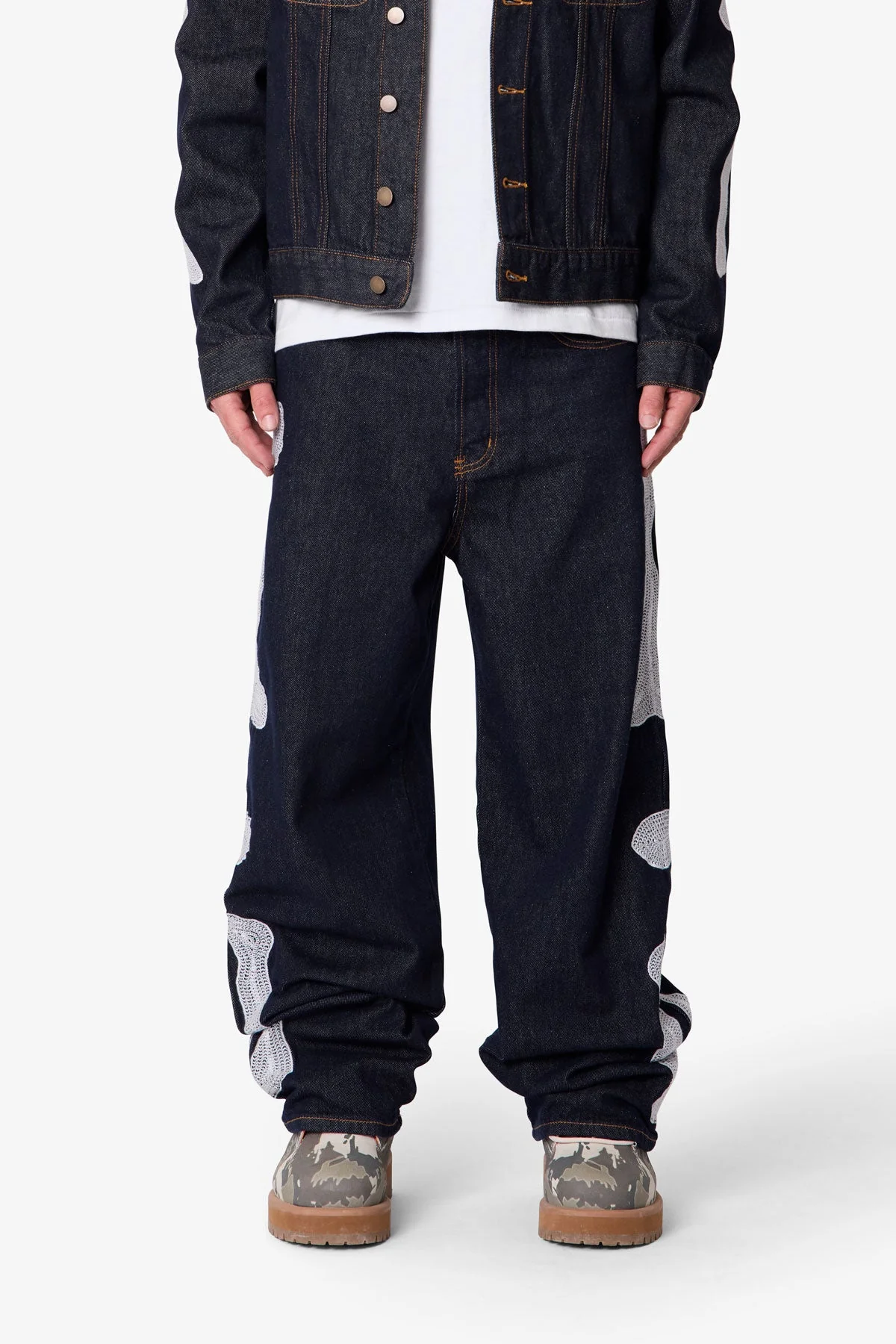 Raw Skeleton Ultra Baggy Denim | Rinsed Indigo - Image 2