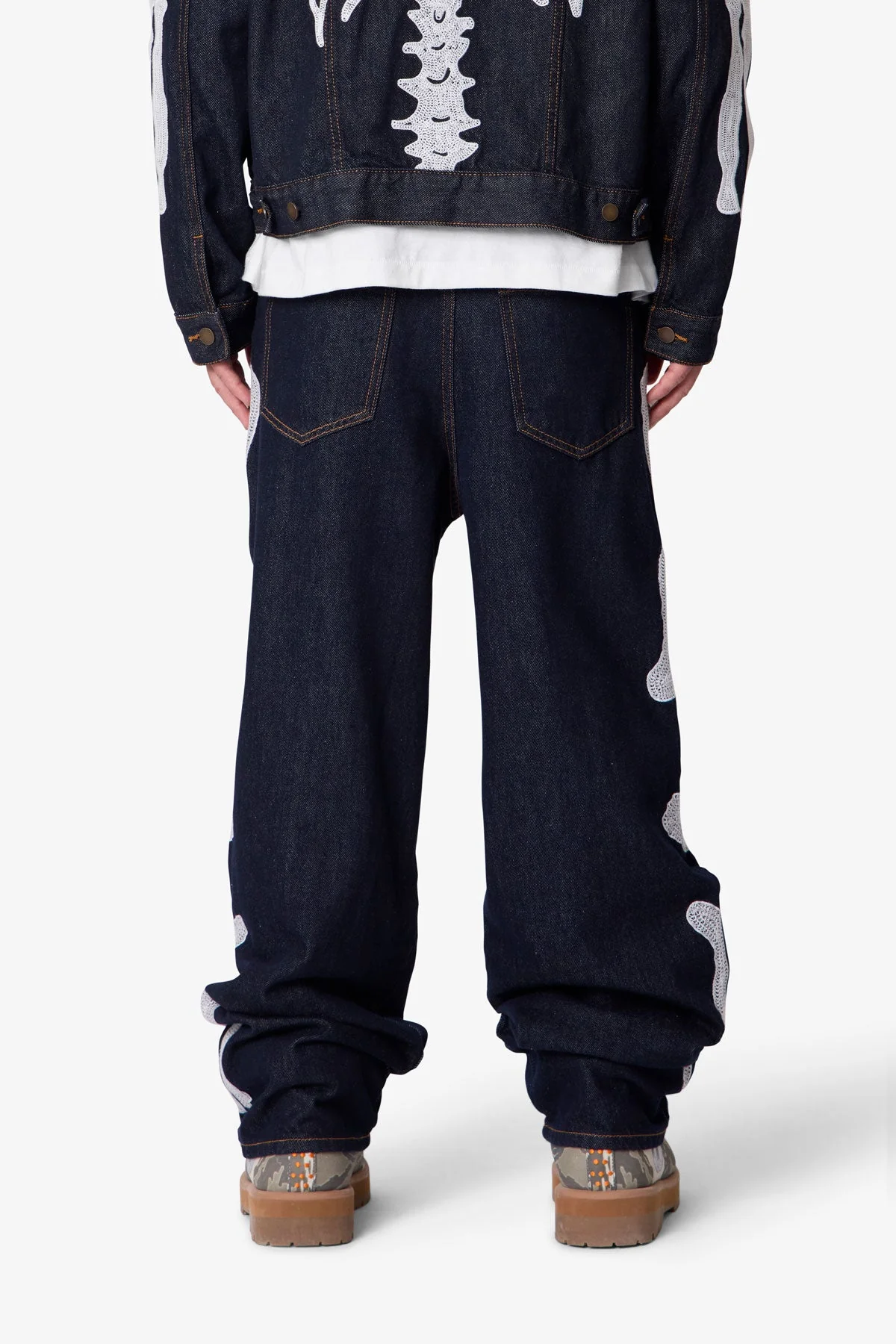 Raw Skeleton Ultra Baggy Denim | Rinsed Indigo - Image 5